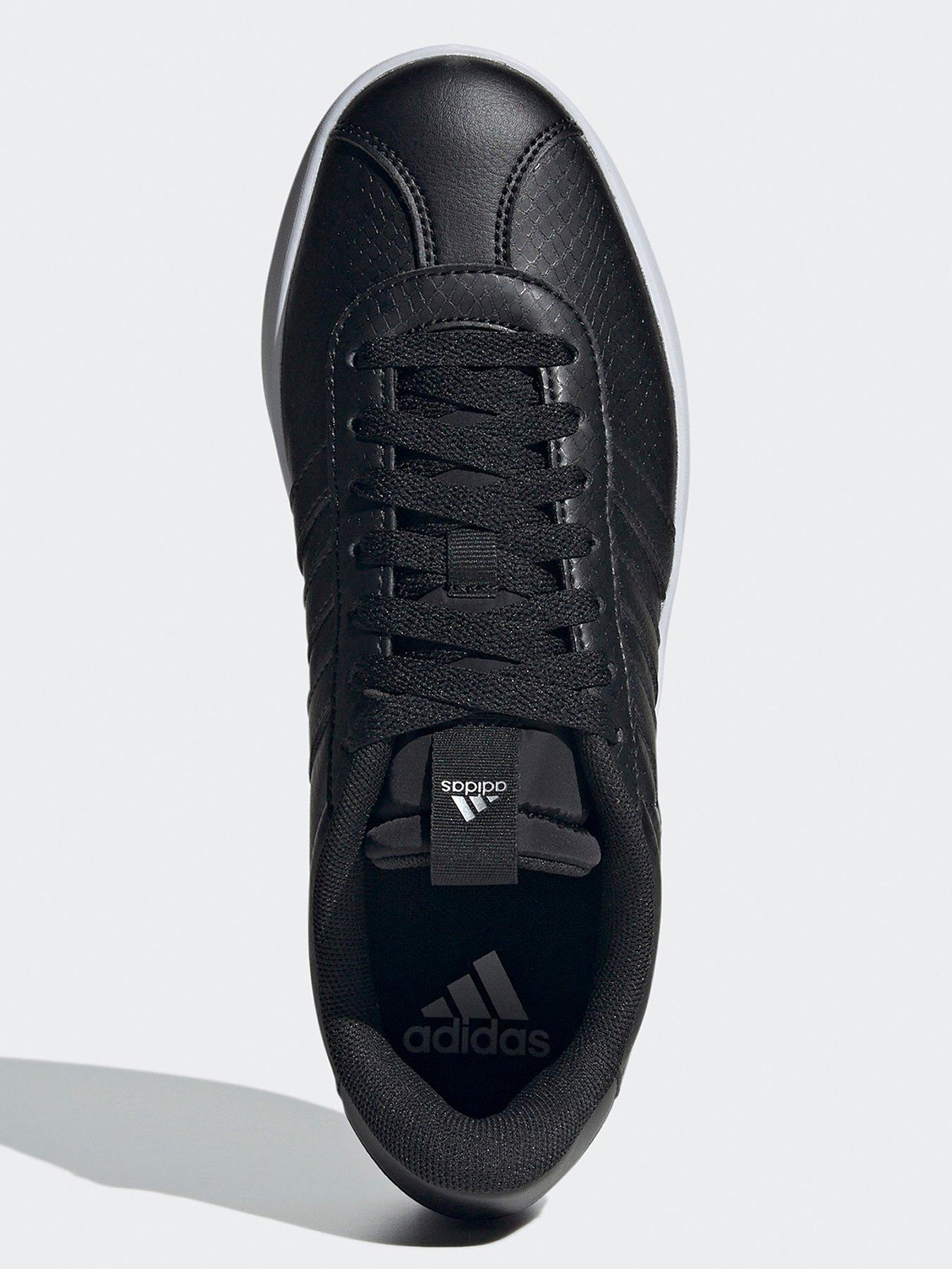 adidas-sportswear-womens-vl-court-30-trainers-blacksilveroutfit