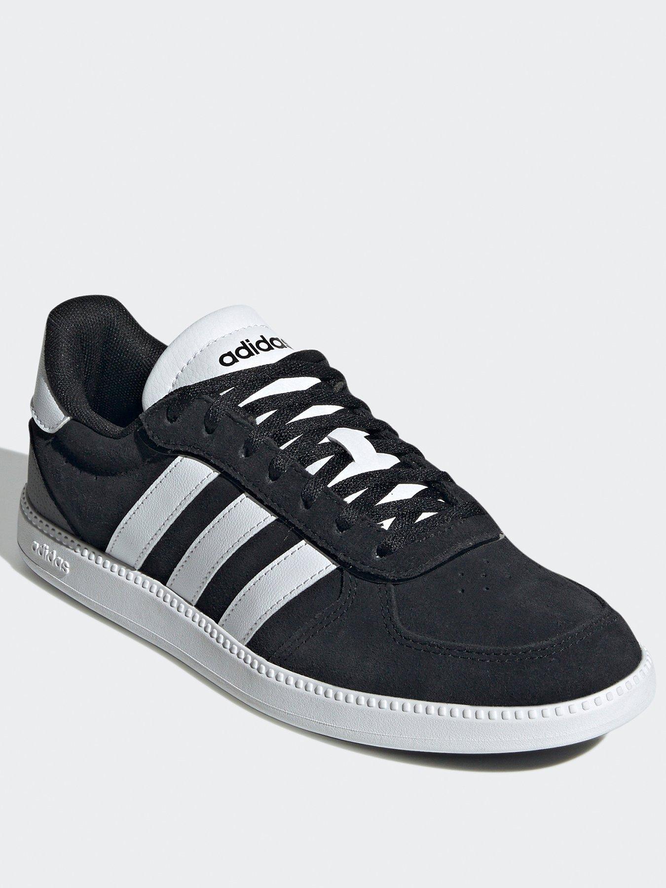 adidas-sportswear-womens-breaknet-sleek-suede-trainer-blackwhitestillFront