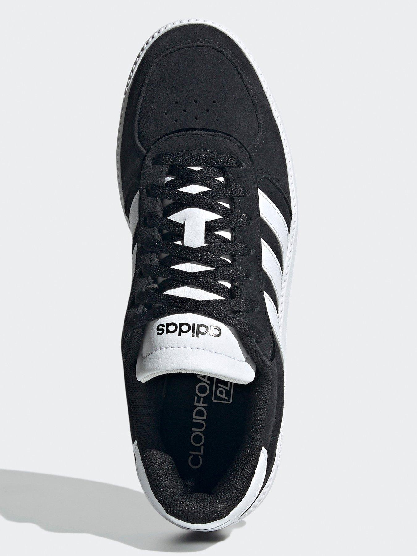 adidas-sportswear-womens-breaknet-sleek-suede-trainer-blackwhiteoutfit