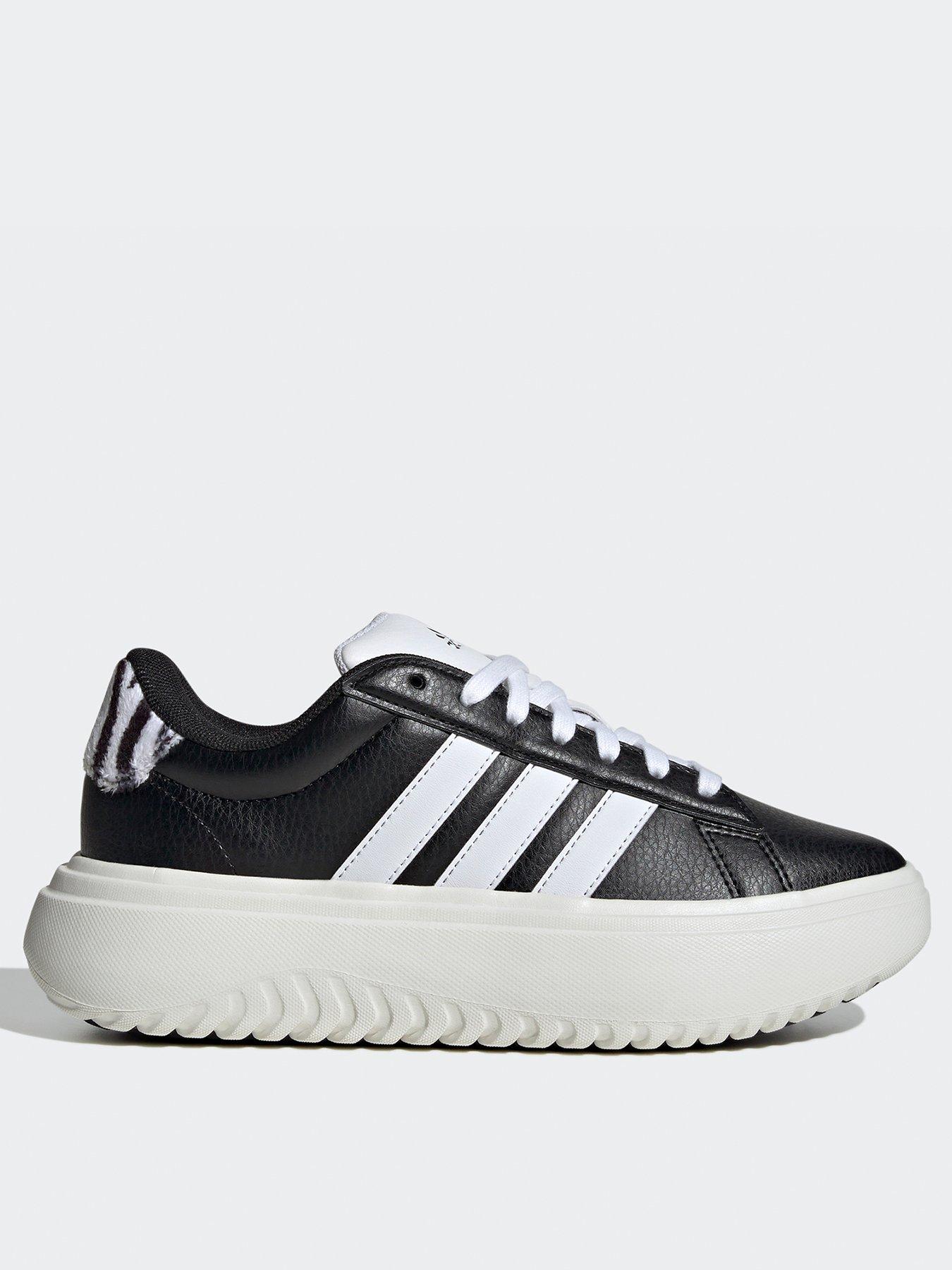 adidas-sportswear-womens-grand-court-platform-trainer-blackwhite