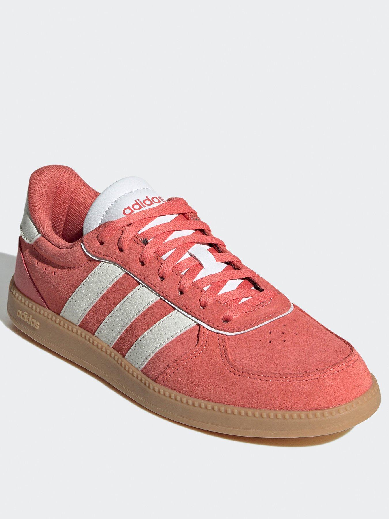 adidas-sportswear-womens-breaknet-sleek-suede-trainer-light-orangestillFront