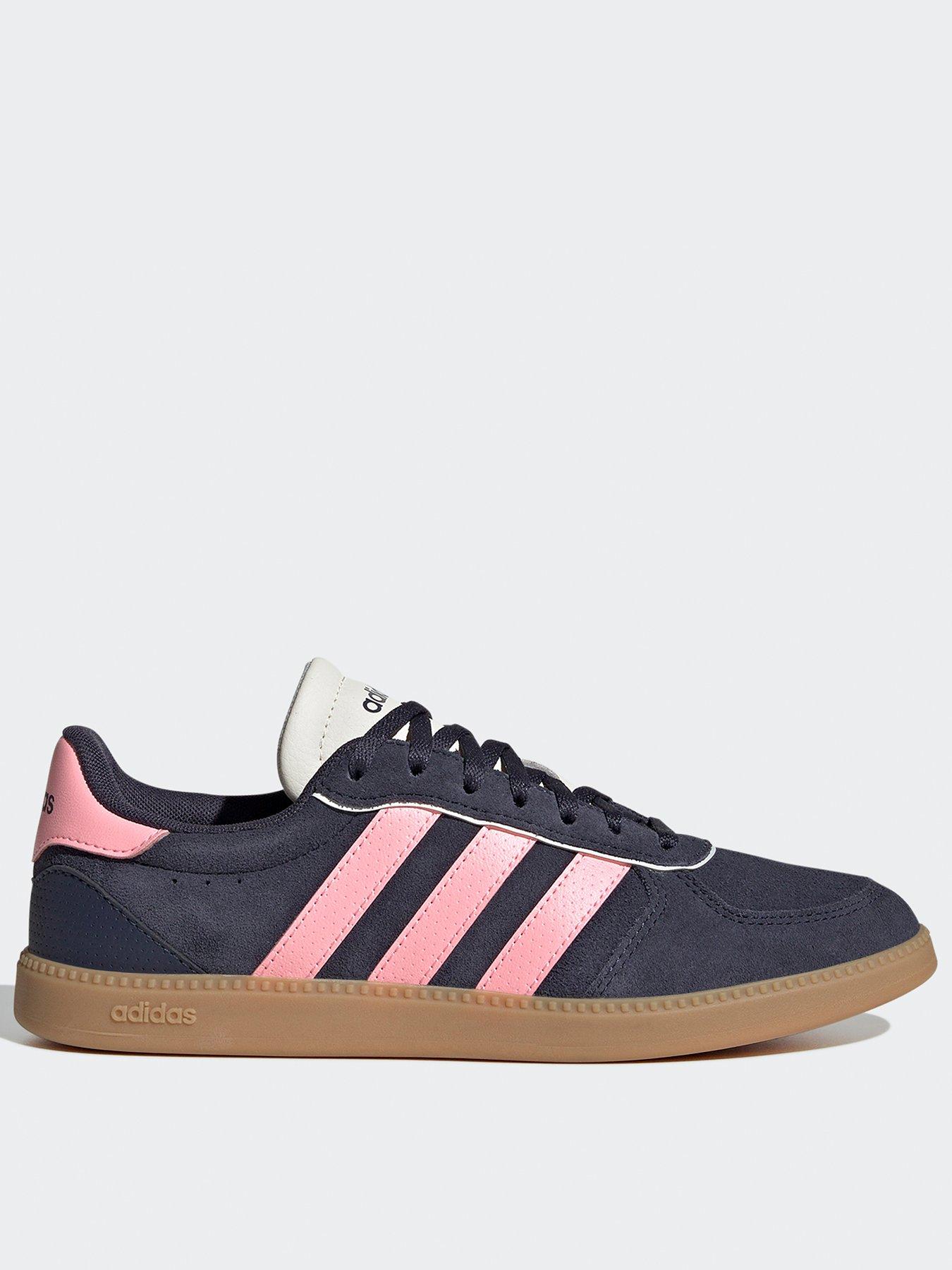 adidas Sportswear Women s Breaknet Sleek Suede Trainer Navy pink Very Ireland