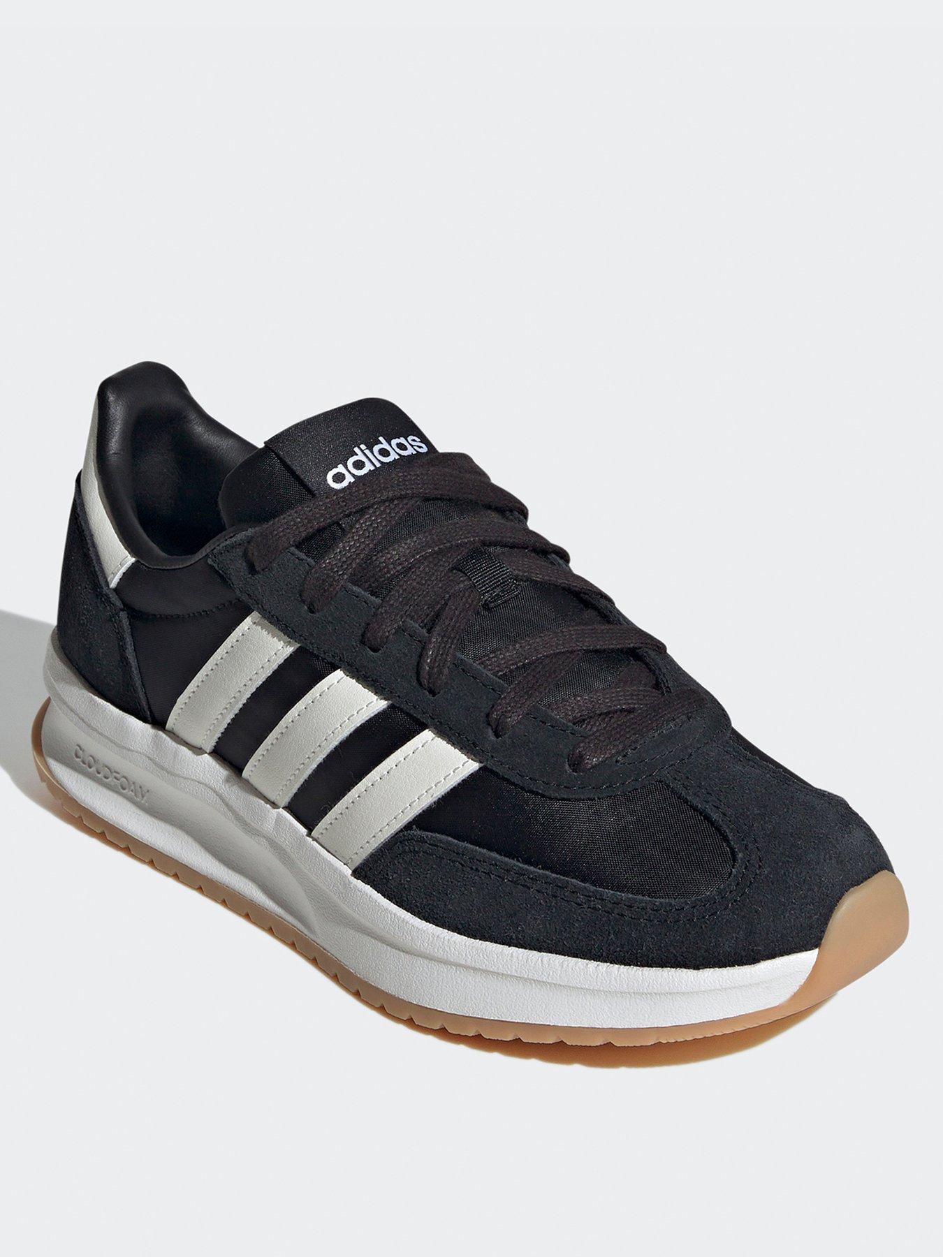 adidas-sportswear-womens-run-72-trainer-blackwhitestillFront