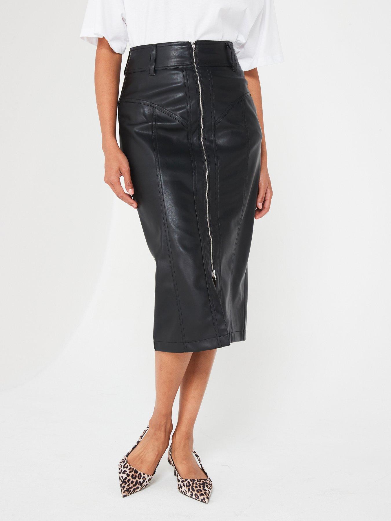 v-by-very-faux-leather-zip-front-midi-skirt-black