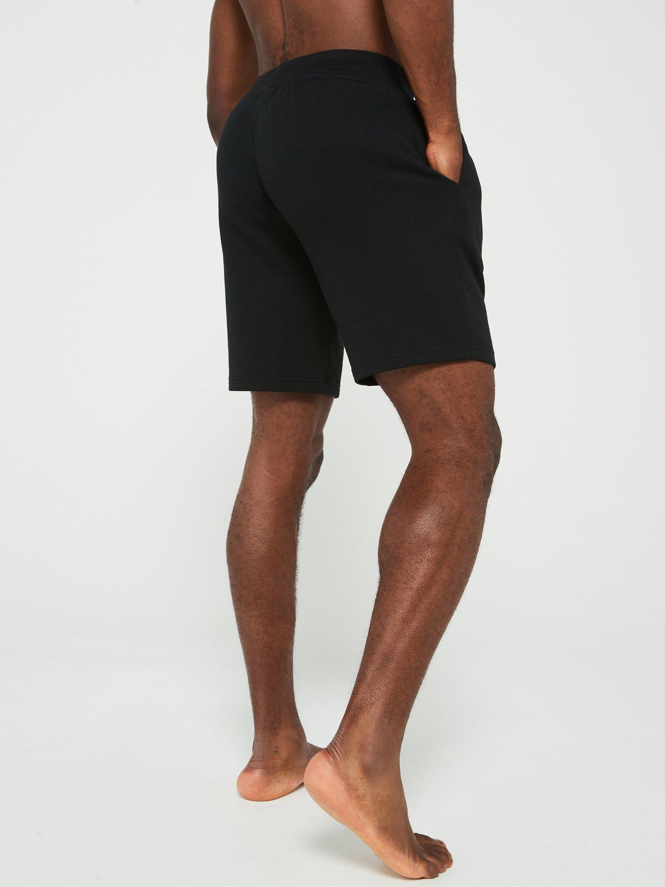 emporio-armani-bodywear-emporio-armani-bodywear-iconic-terry-fleece-logo-shorts-blackstillFront