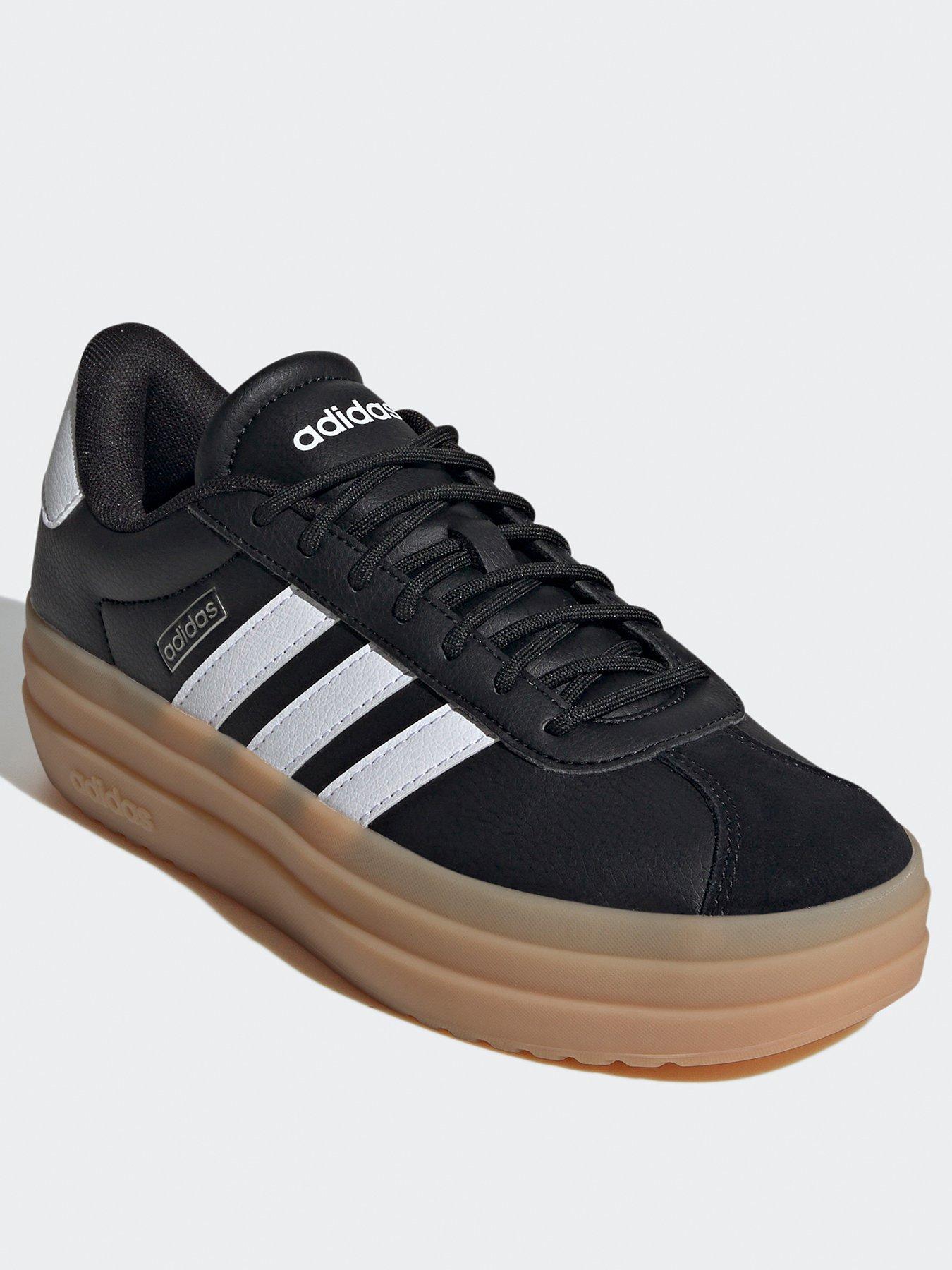 adidas-sportswear-womens-vl-court-bold-trainers-blackwhitestillFront