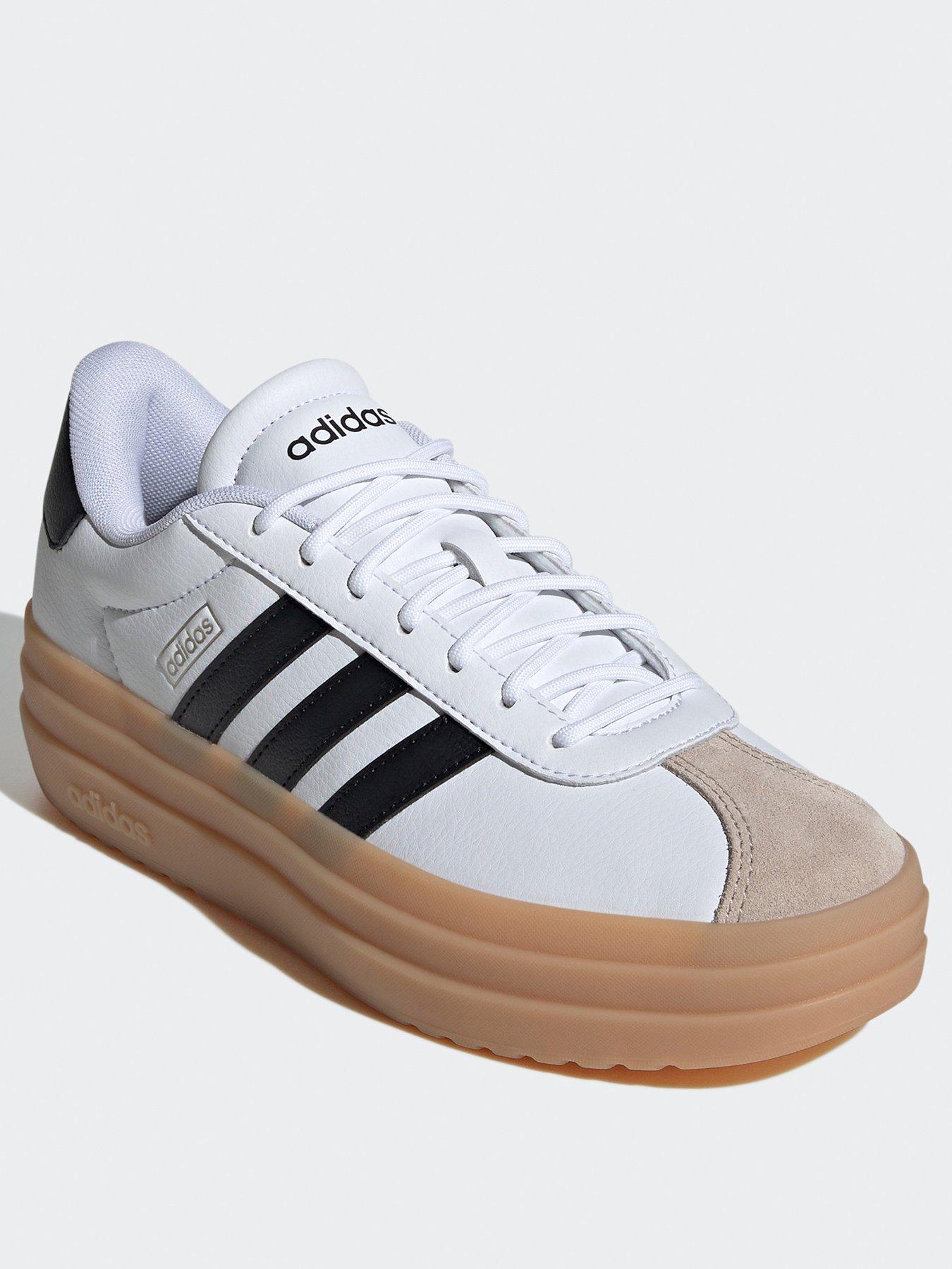 adidas-sportswear-womens-vl-court-bold-trainers-whiteblackstillFront