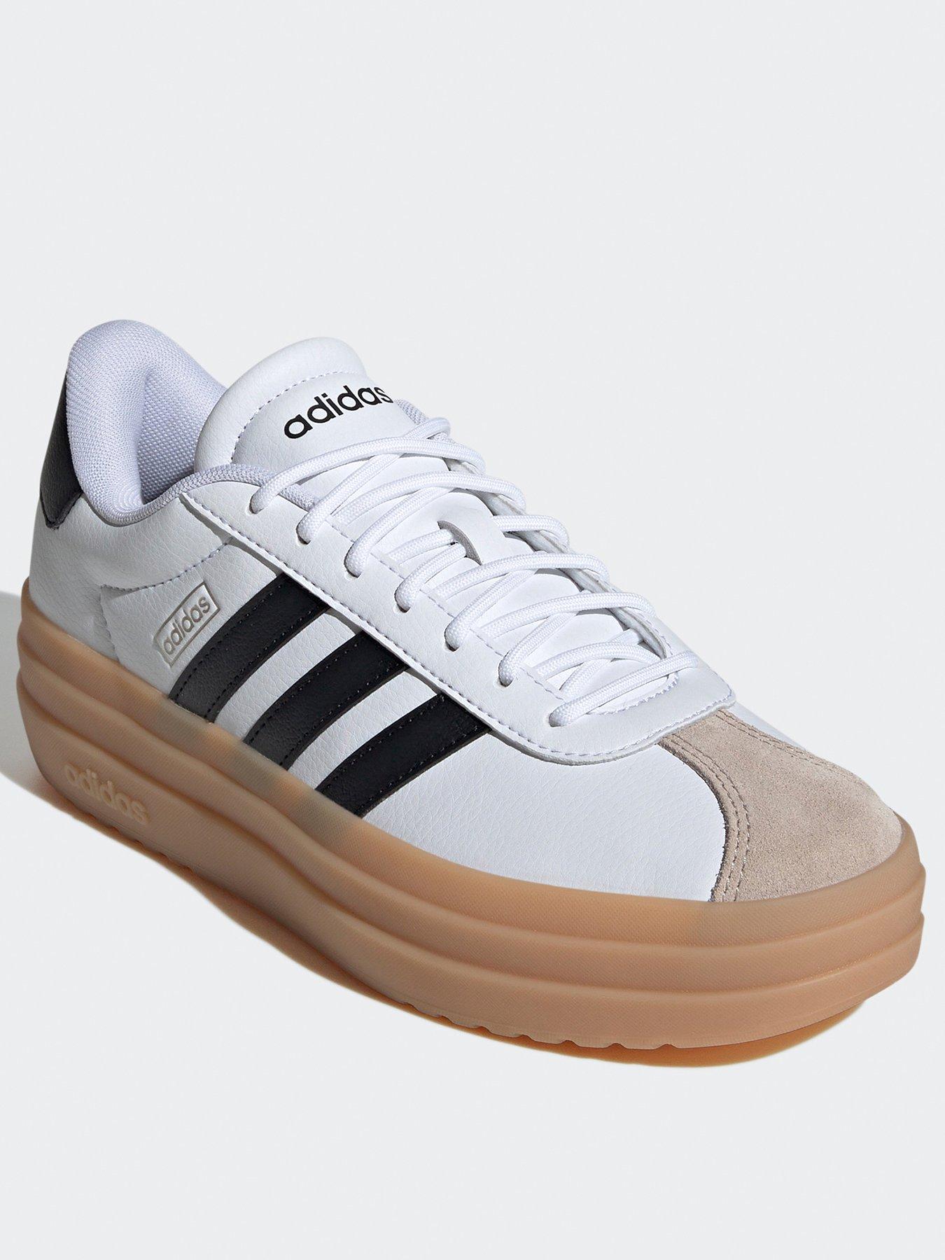 adidas-sportswear-womens-vl-court-bold-trainers-whiteblackoutfit