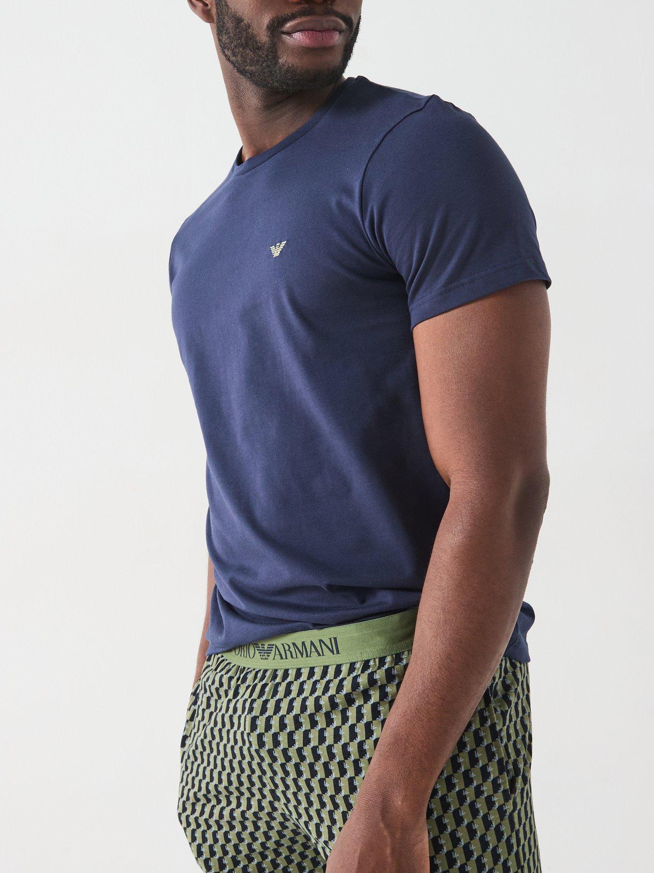 emporio-armani-bodywear-endurance-logo-waistand-t-shirt-patterned-shorts-lounge-set-khakioutfit