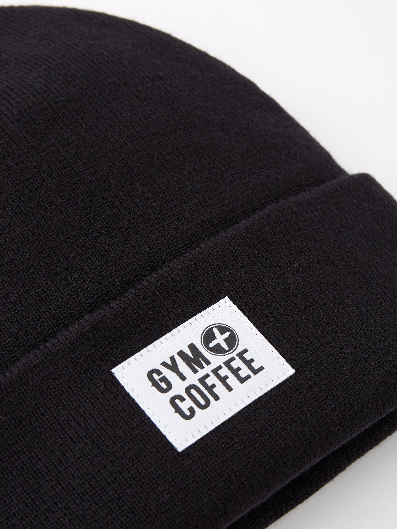 gym-coffee-womens-training-beanie-hat-blackoutfit