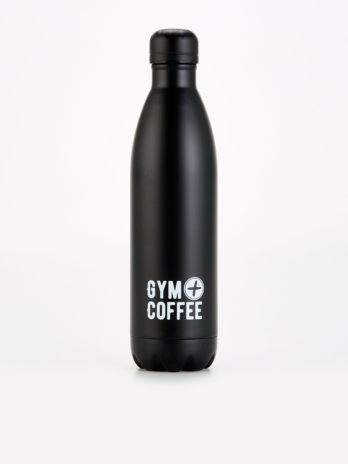 Image 1 of 4 of Gym + Coffee Unisex Water Bottle 750ml - Black