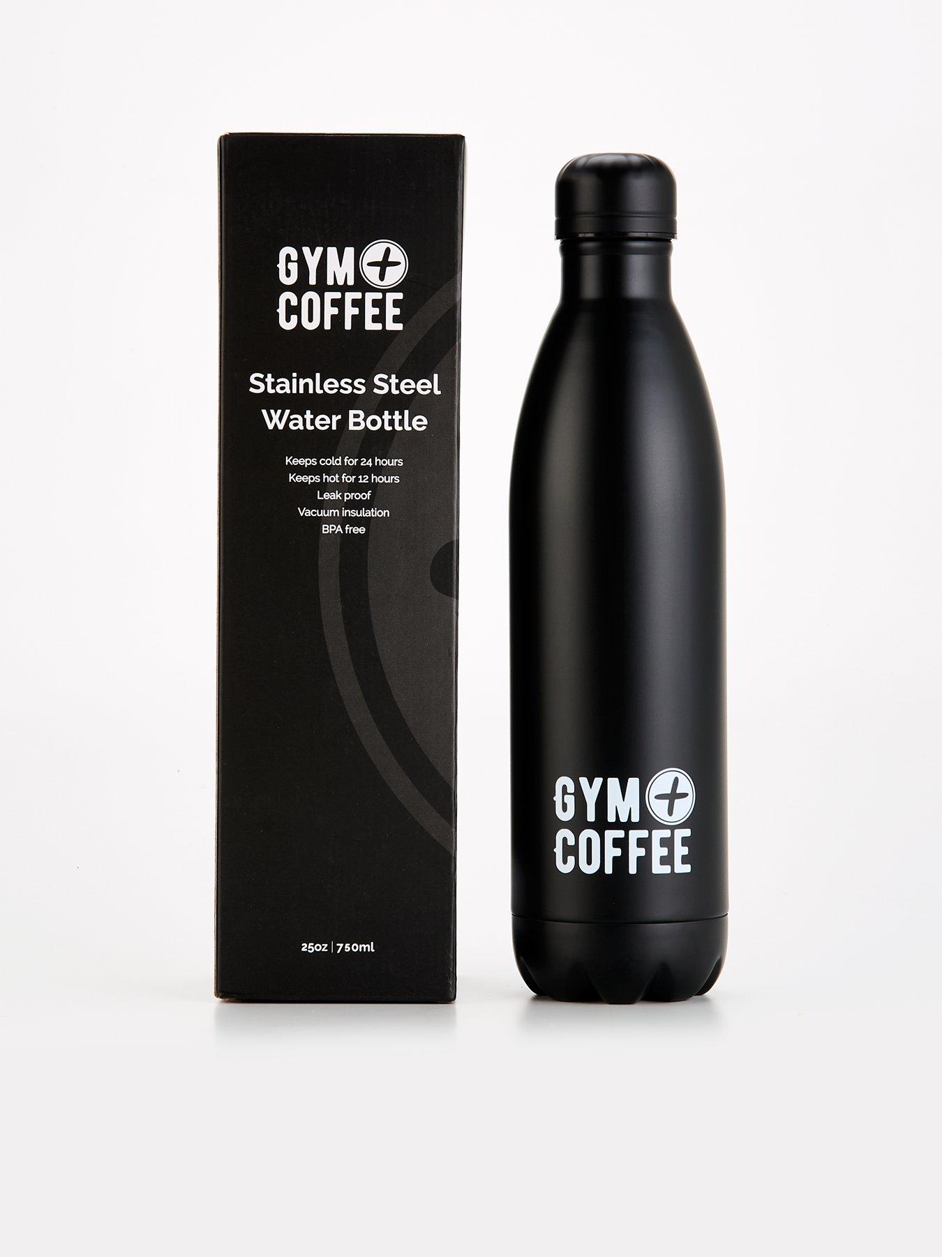 Image 4 of 4 of Gym + Coffee Unisex Water Bottle 750ml - Black