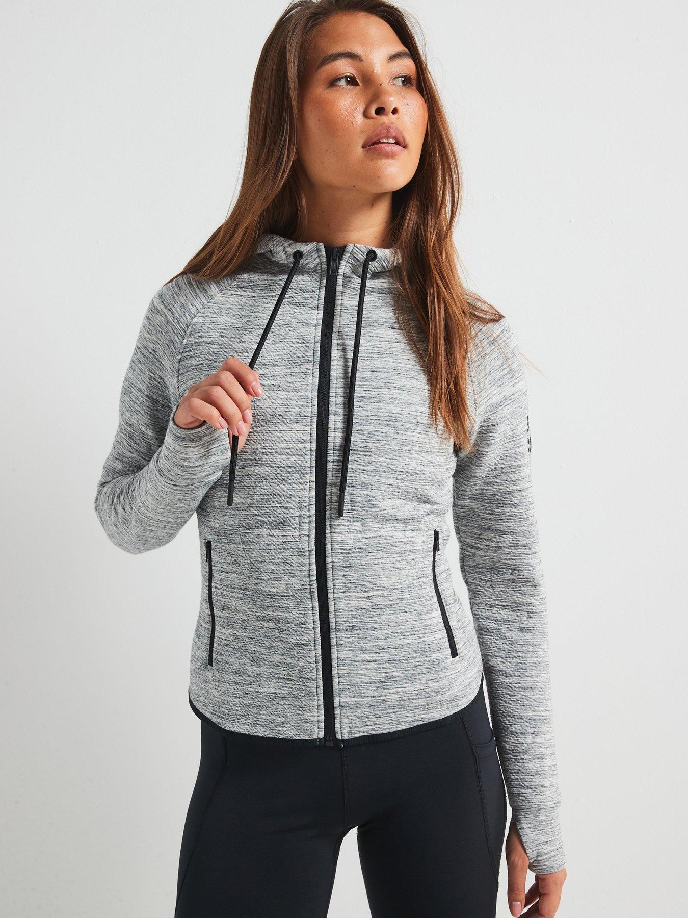 gym-coffee-womens-training-fleck-hoodie-grey