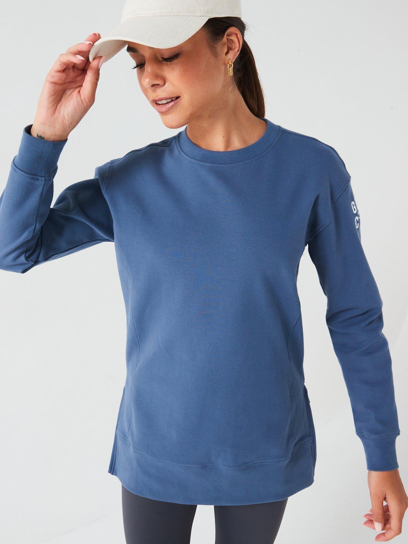 gym-coffee-womens-training-longline-crew-bluedetail