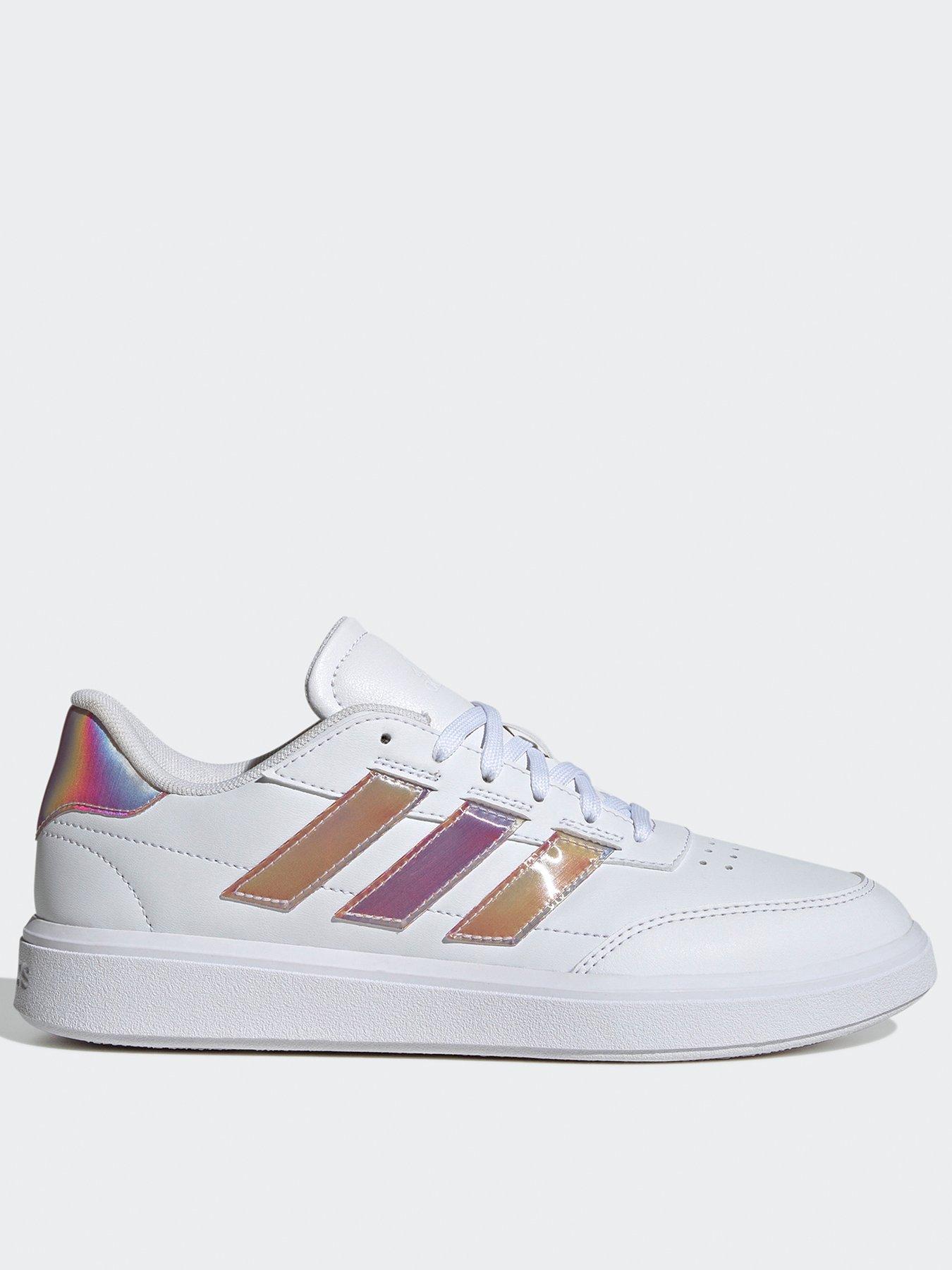 undefined Women's Courtblock Trainers - White/White
