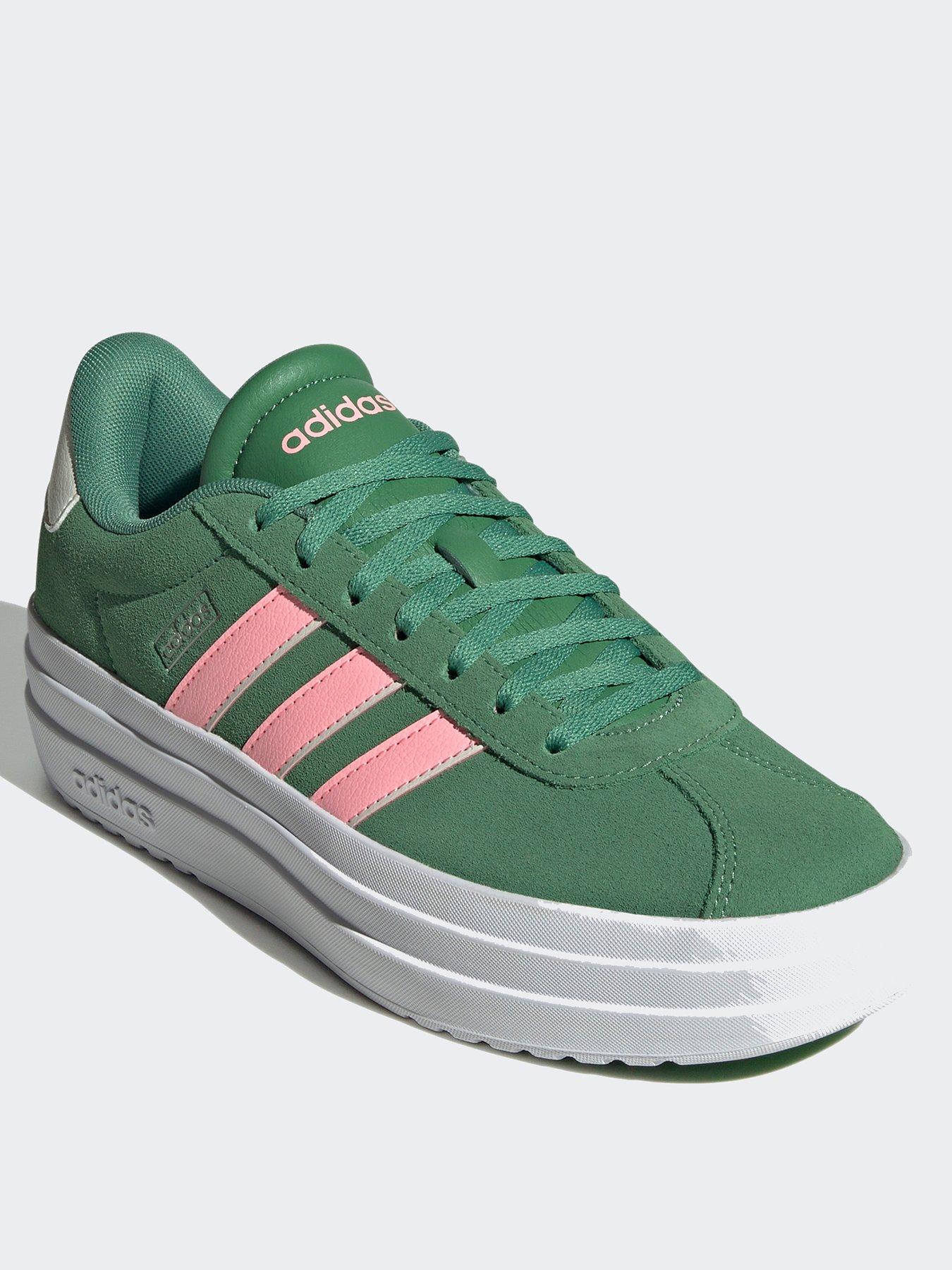 adidas-sportswear-womens-vlnbspcourt-bold-trainers-light-greenstillFront