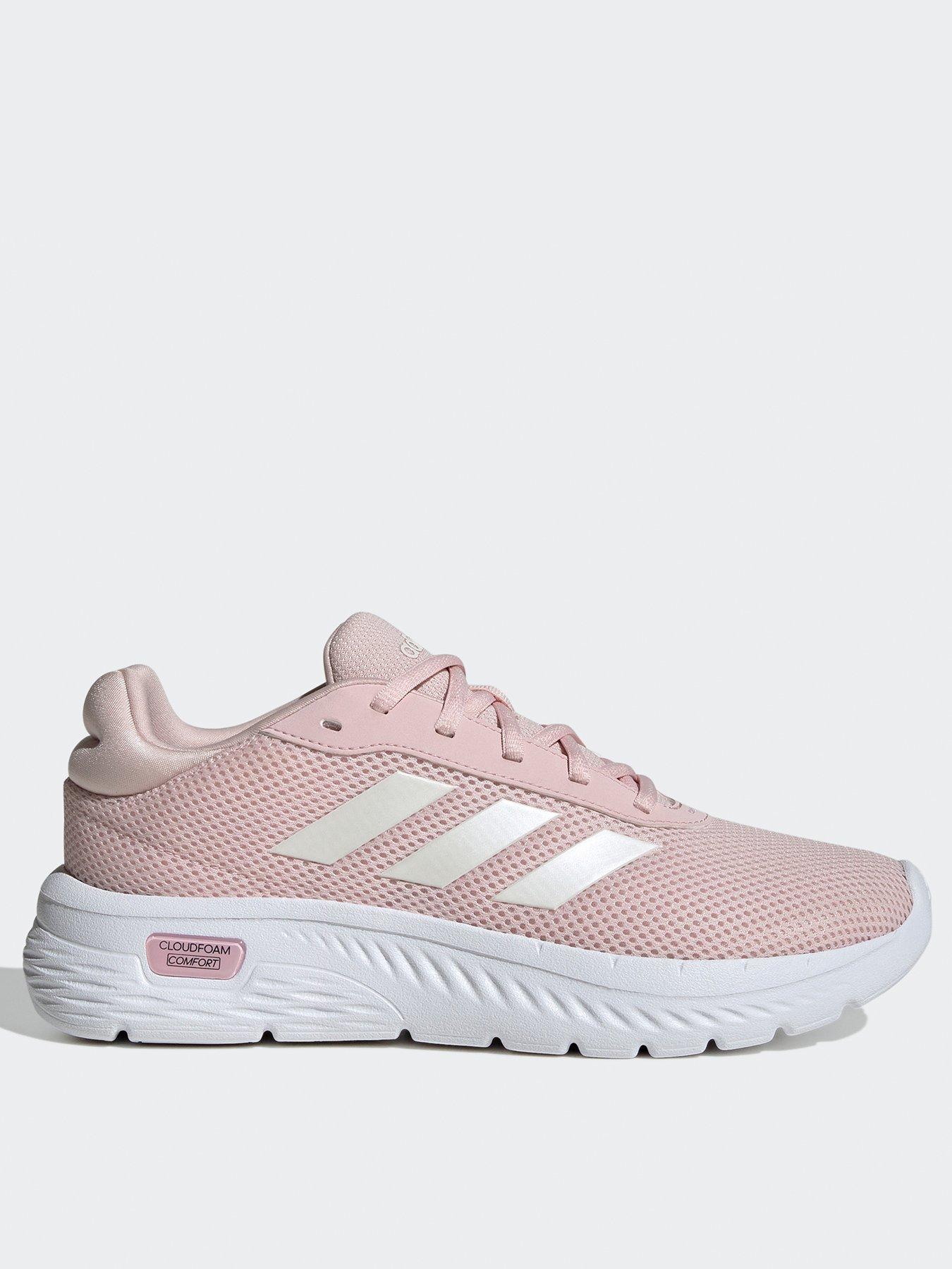 Adidas cloudfoam advantage women's casual shoes pink  white us 6 best sale