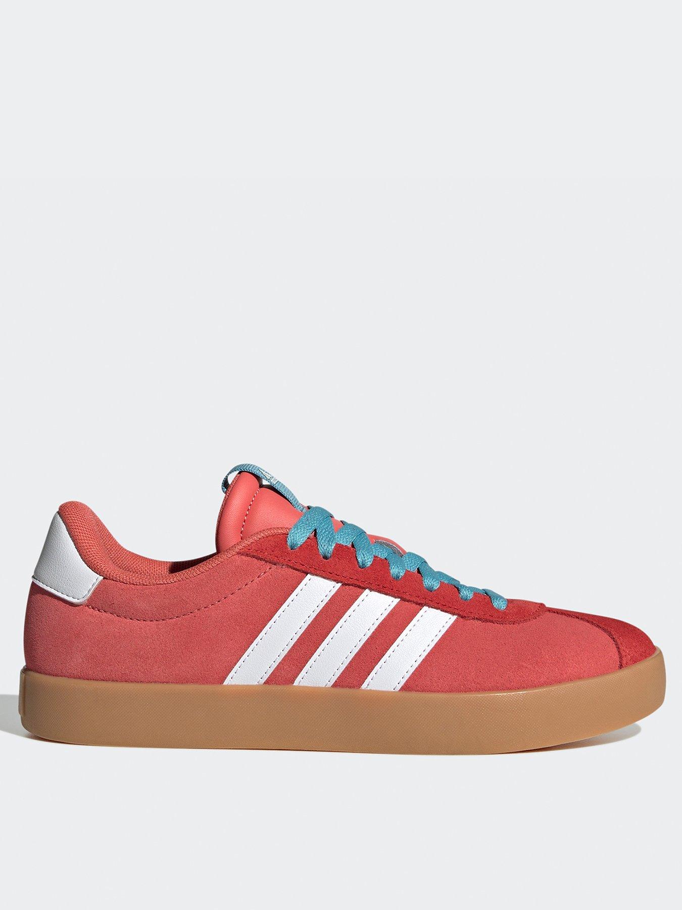 Ladies adidas red trainers hotsell