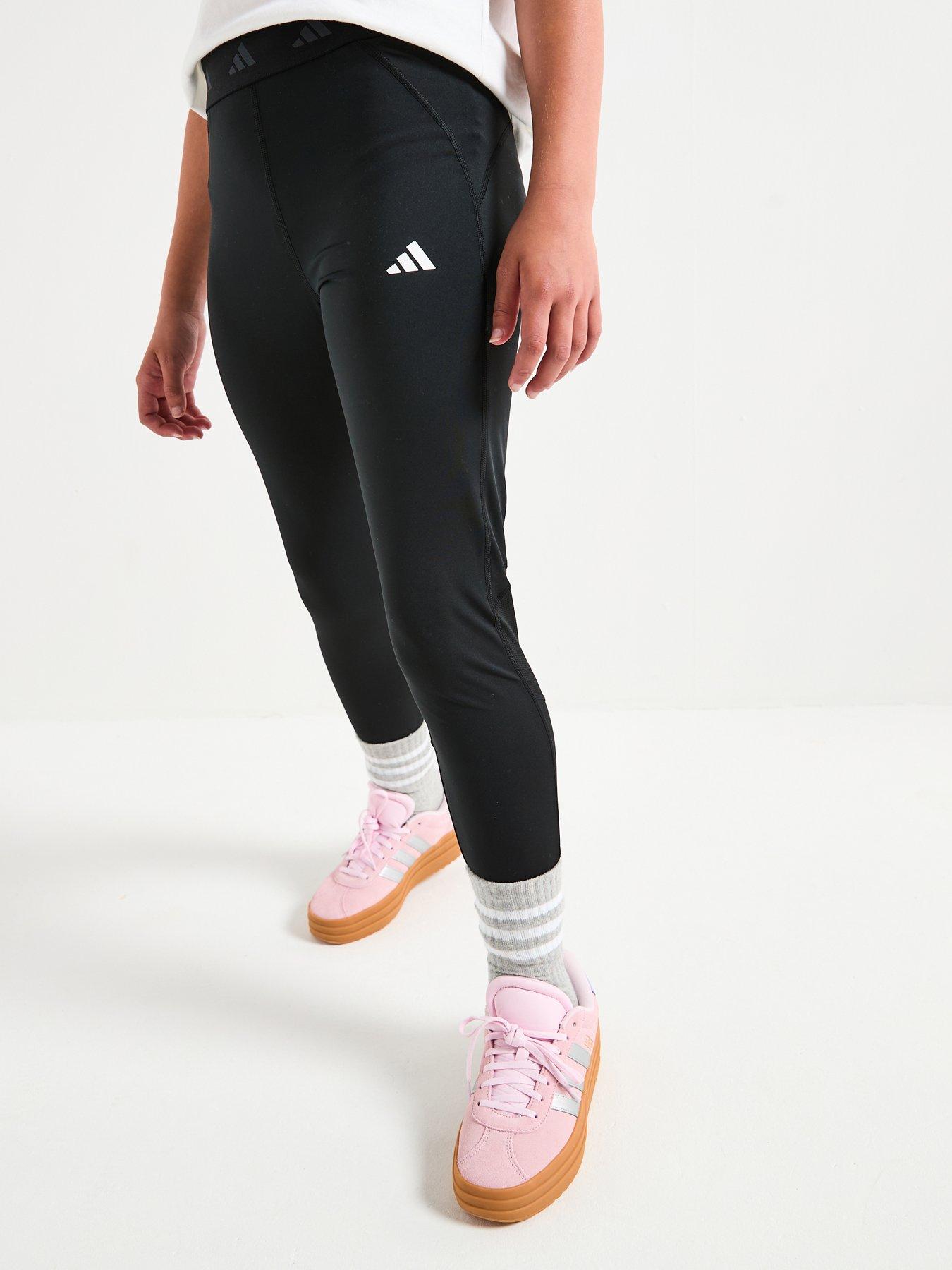adidas Junior Girls Training Tech Fit Tights - Black