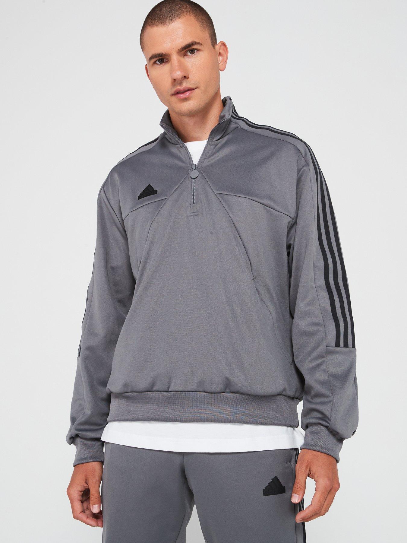 adidas-sportswear-mens-tiro-half-zip-greyblackfront