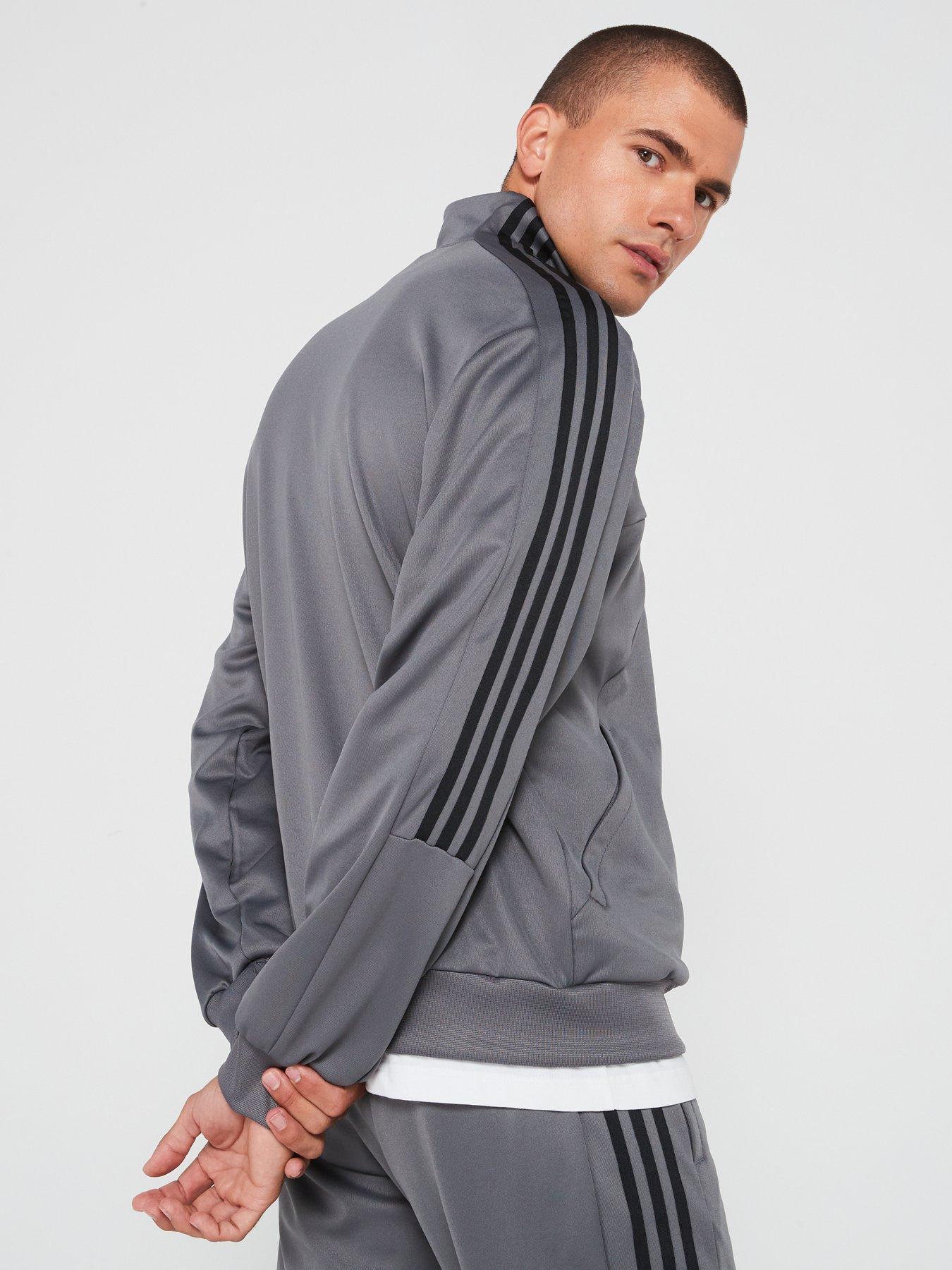 adidas-sportswear-mens-tiro-half-zip-greyblackstillFront