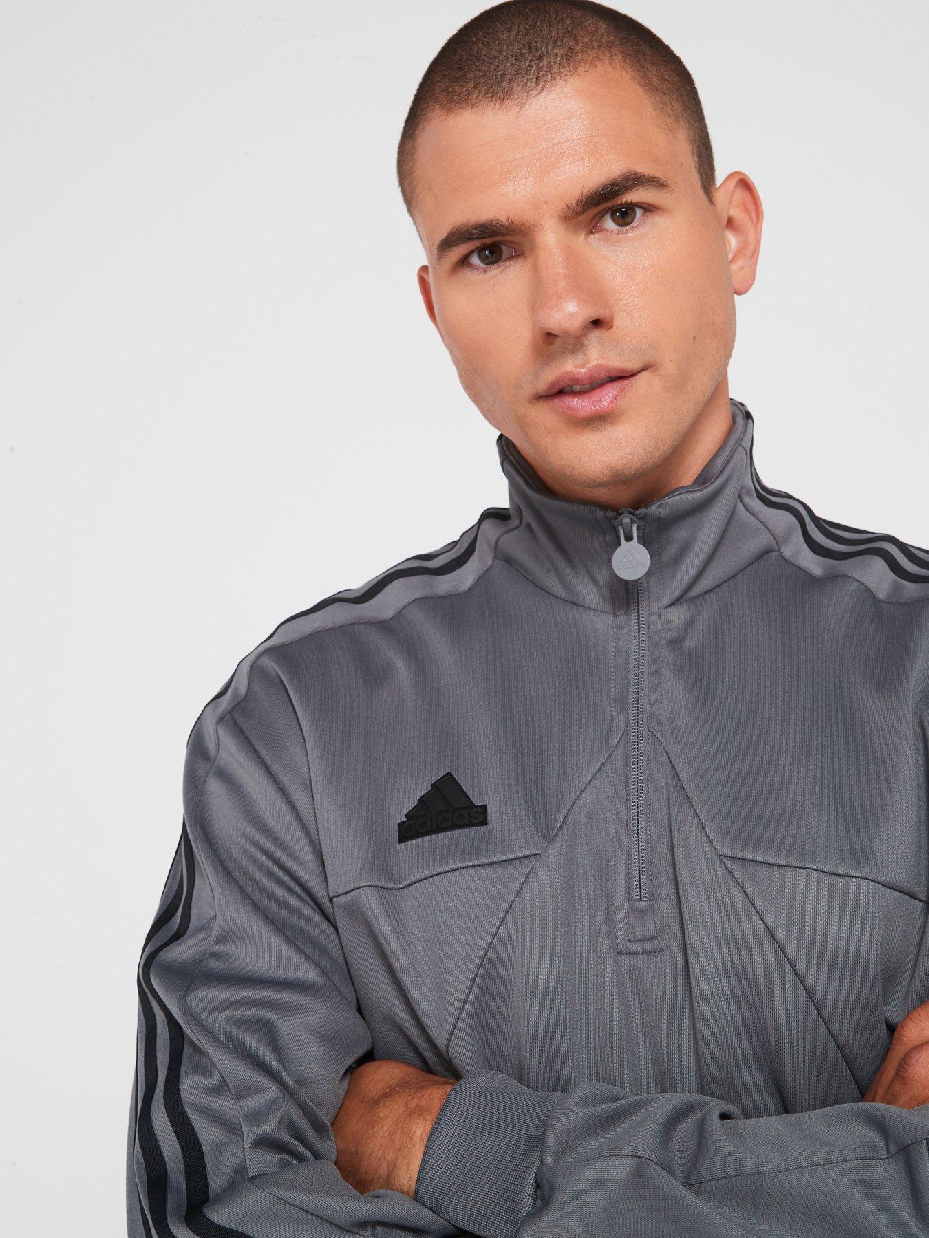 adidas-sportswear-mens-tiro-half-zip-greyblackoutfit