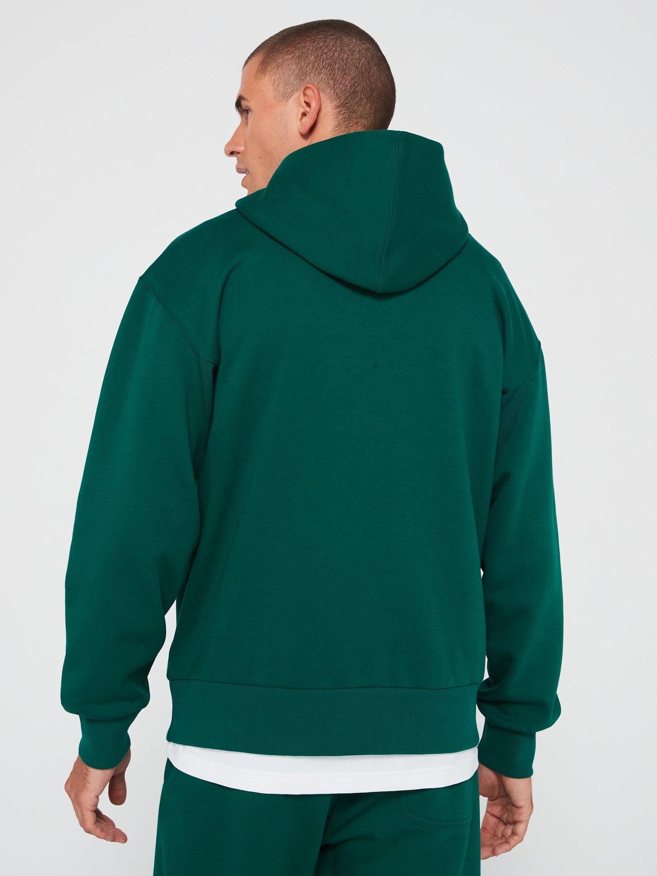 adidas-sportswear-mens-all-season-fleece-hoodie-greenstillFront