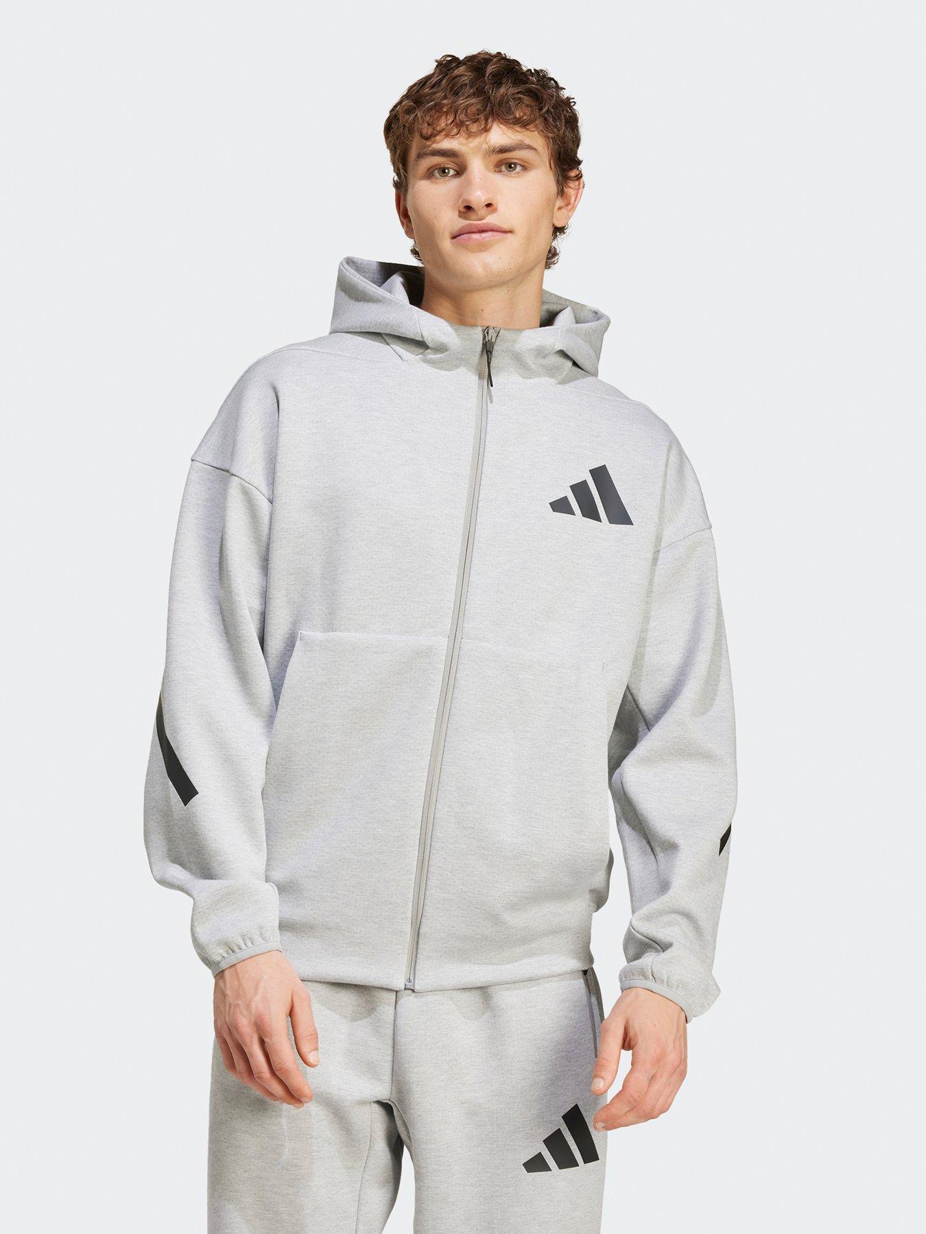 adidas-sportswear-mens-zne-full-zip-hoodie-greyfront