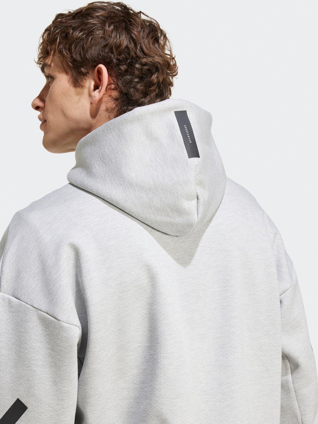 adidas-sportswear-mens-zne-full-zip-hoodie-greydetail