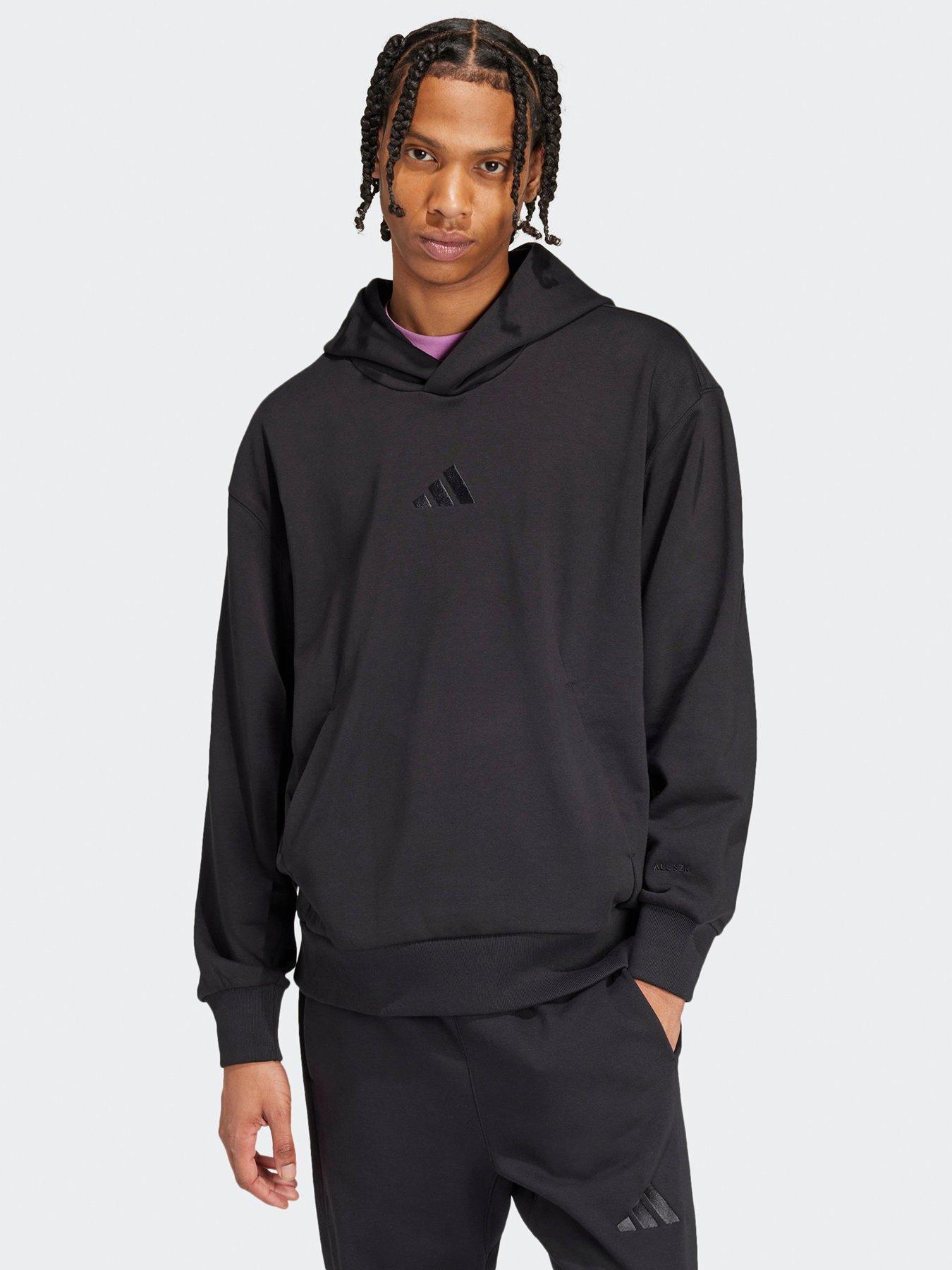 undefined Mens All Season Fleece Hoodie - Black
