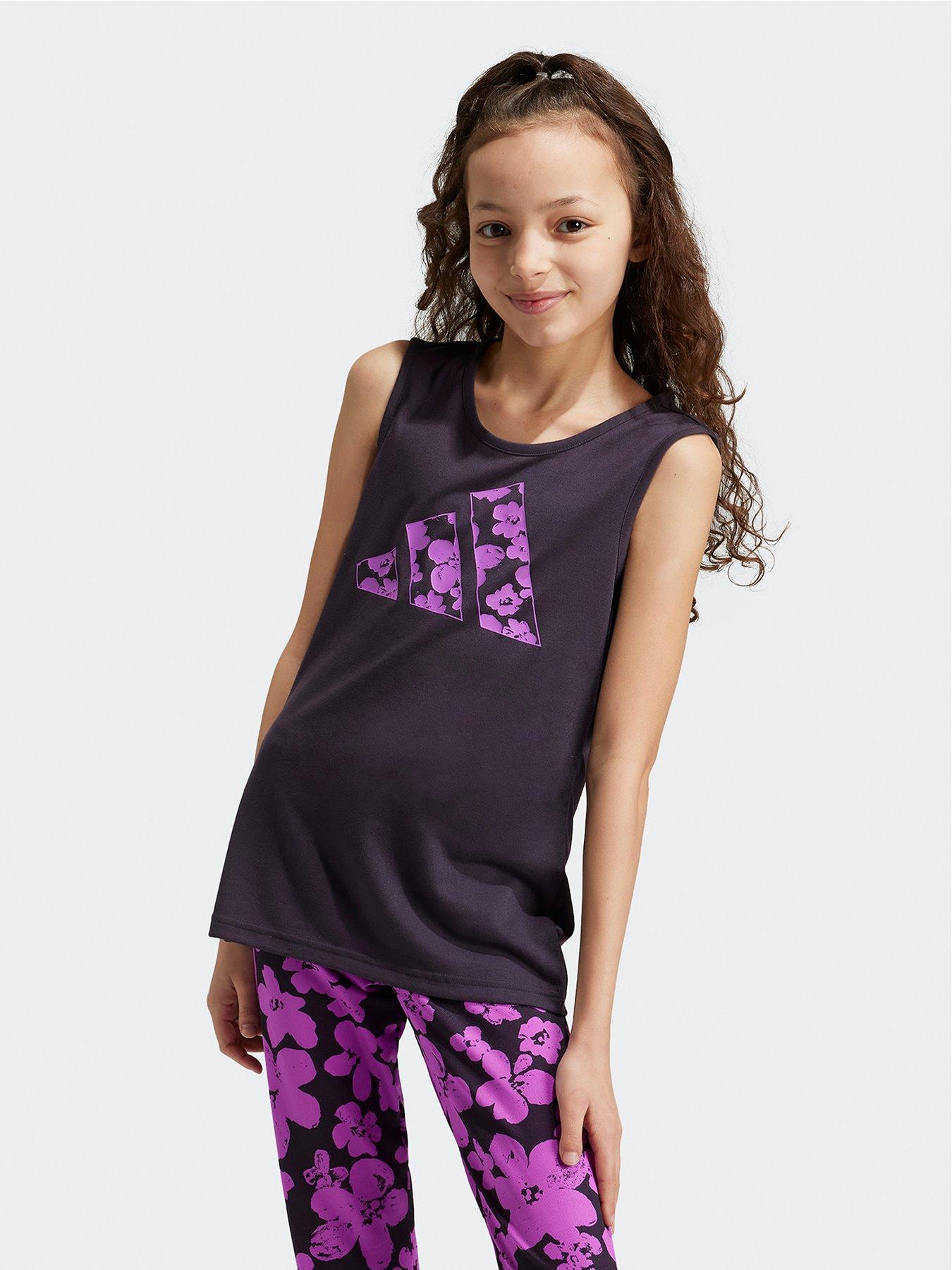 adidas-junior-girls-train-essentials-printed-tank-purple