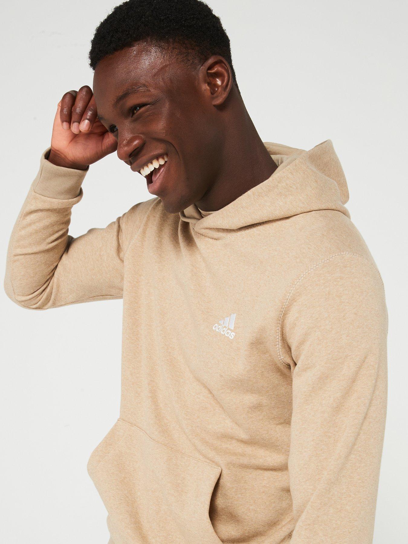 adidas-sportswear-mens-melange-hoodie-brownoutfit