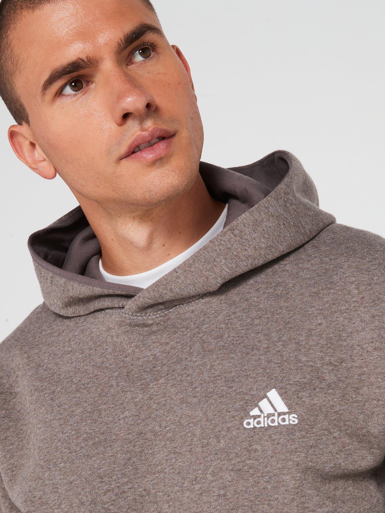 adidas-sportswear-mens-melange-hoodie-greydetail