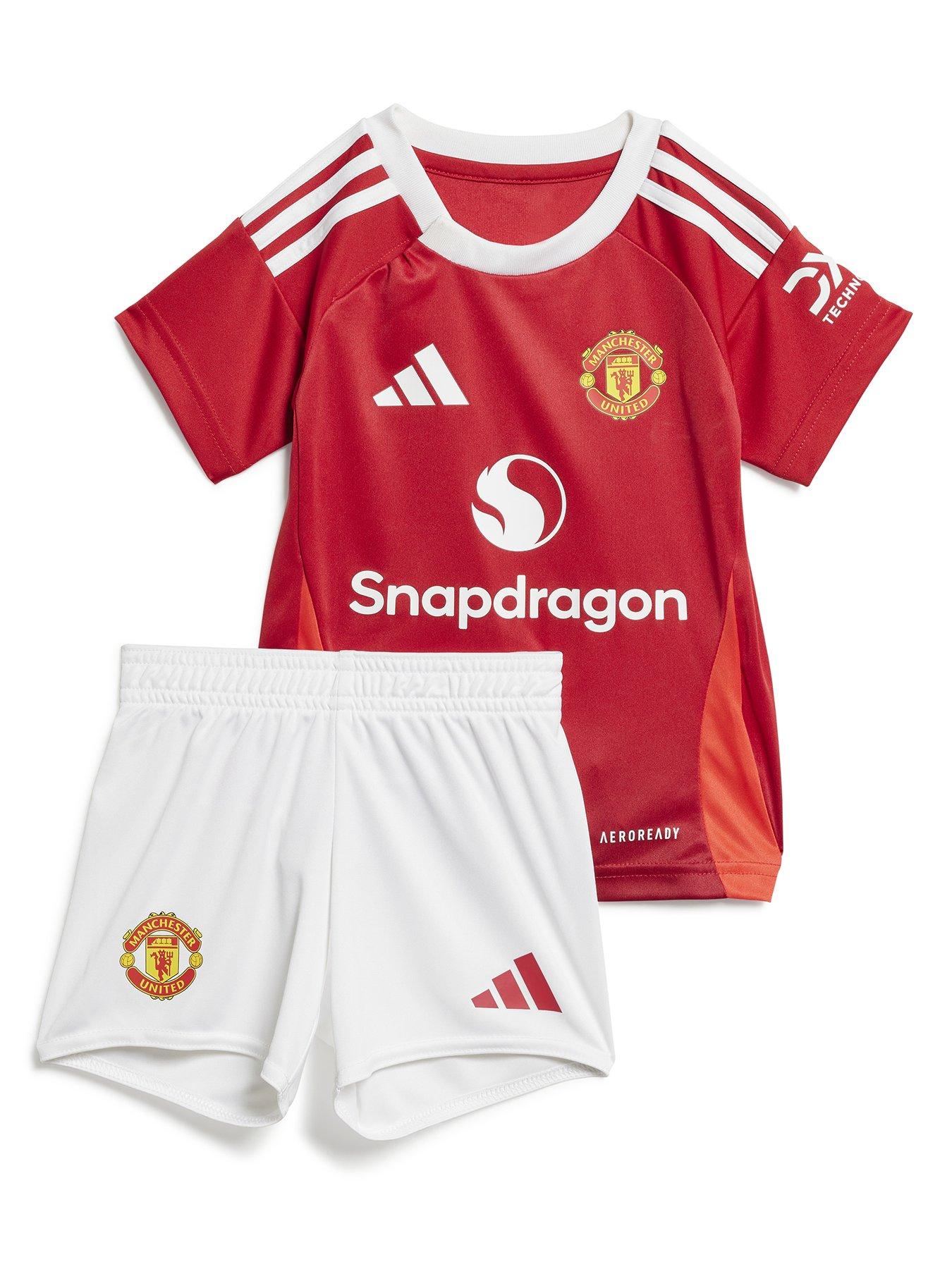 Image of adidas Manchester United Infant 24/25 Home Full Kit -Red
