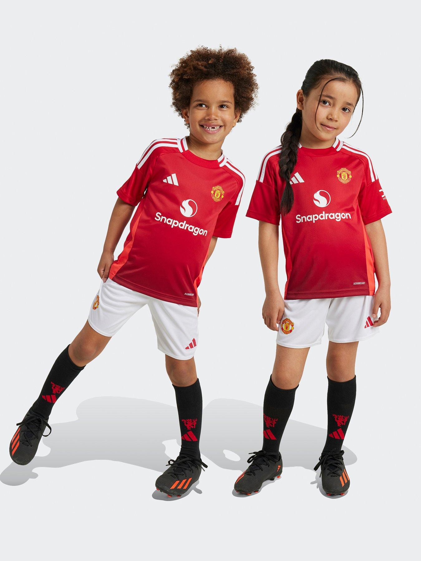 adidas Manchester United Mini Kit 24 25 Home Full Kit Red Very Ireland