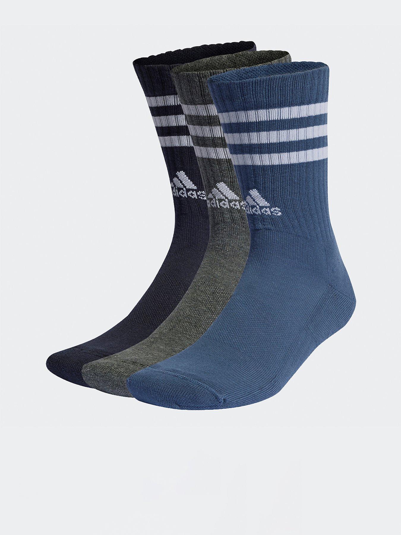 adidas-sportswear-unisex-3-stripes-cushioned-sportswear-crew-socks-3-pack-blue-multi