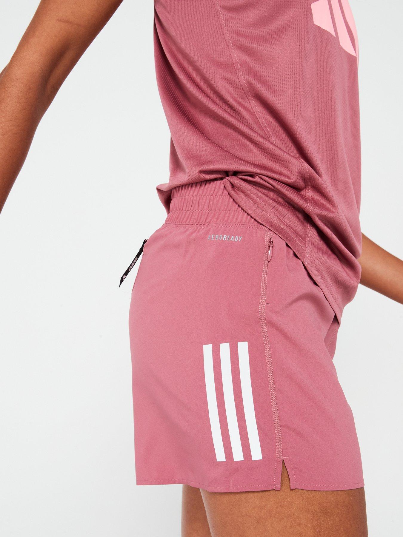 Image 4 of 6 of adidas Womens Running Own The Run Shorts - Pink