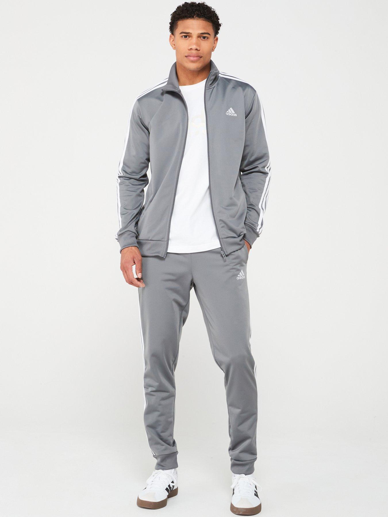 adidas-sportswear-mens-3-stripe-tricot-tracksuit-grey