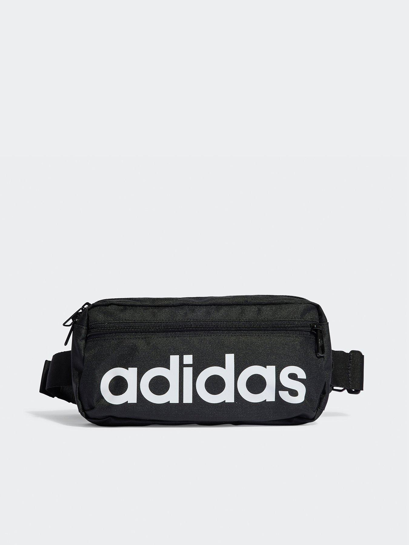 adidas-sportswear-unisex-linear-bumbag-blackwhite