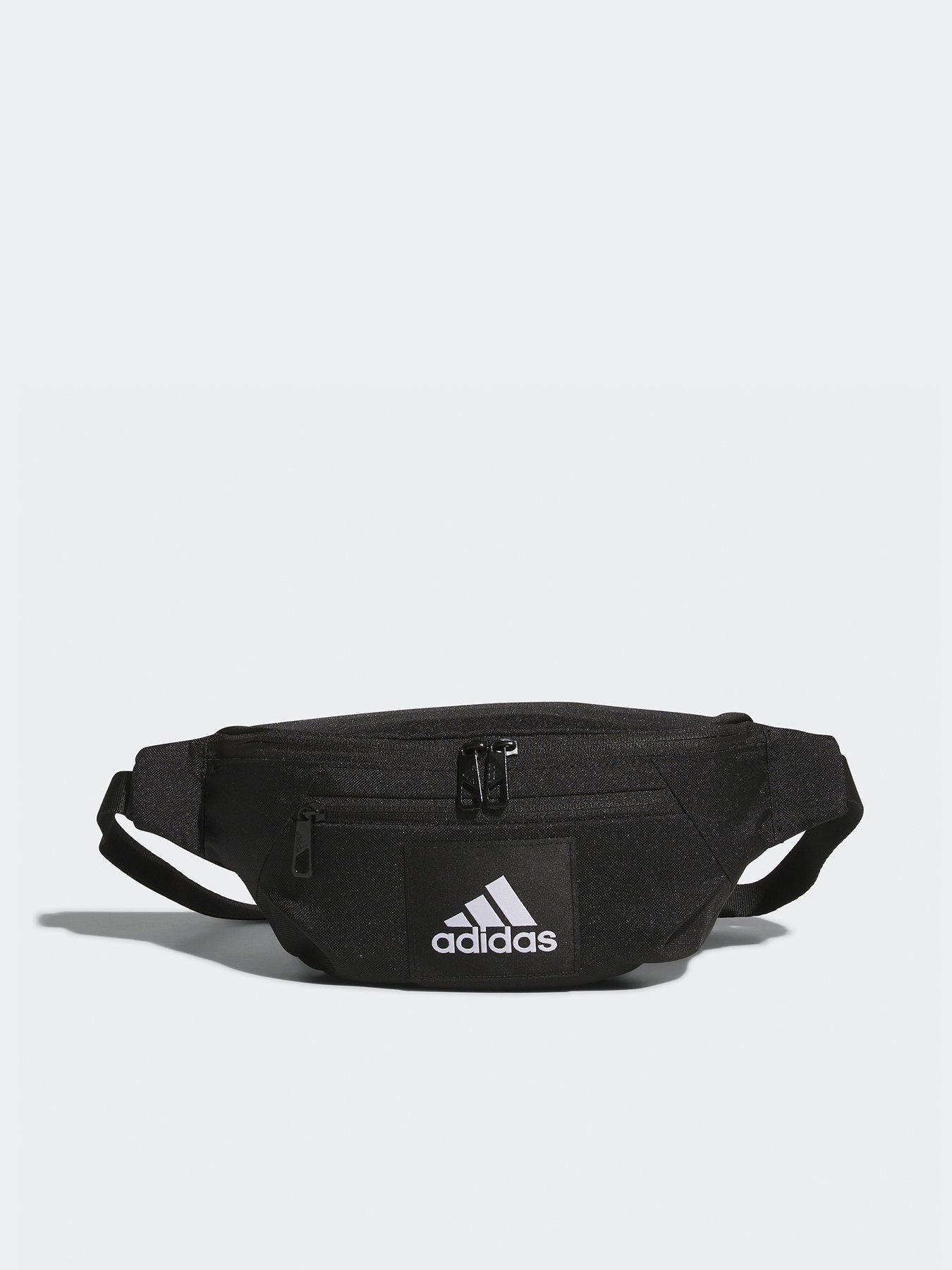 adidas-sportswear-unisex-essentials-waist-bag-blackfront