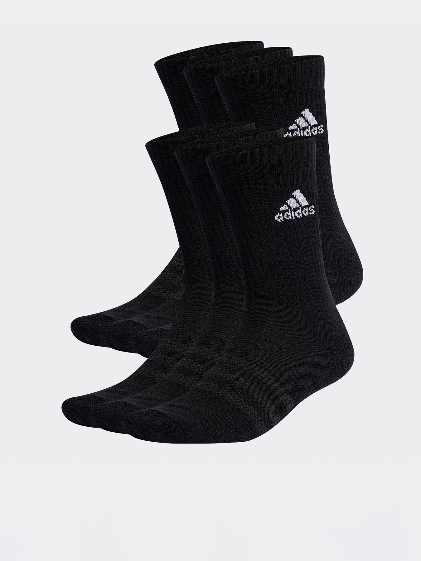 adidas Sportswear Unisex Cushioned Sportswear Crew Socks - 6 Pack - Black/white