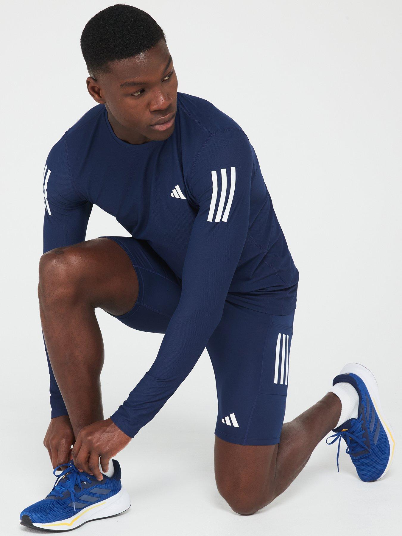 adidas-mens-running-own-the-run-long-sleeve-t-shirt-navyoutfit