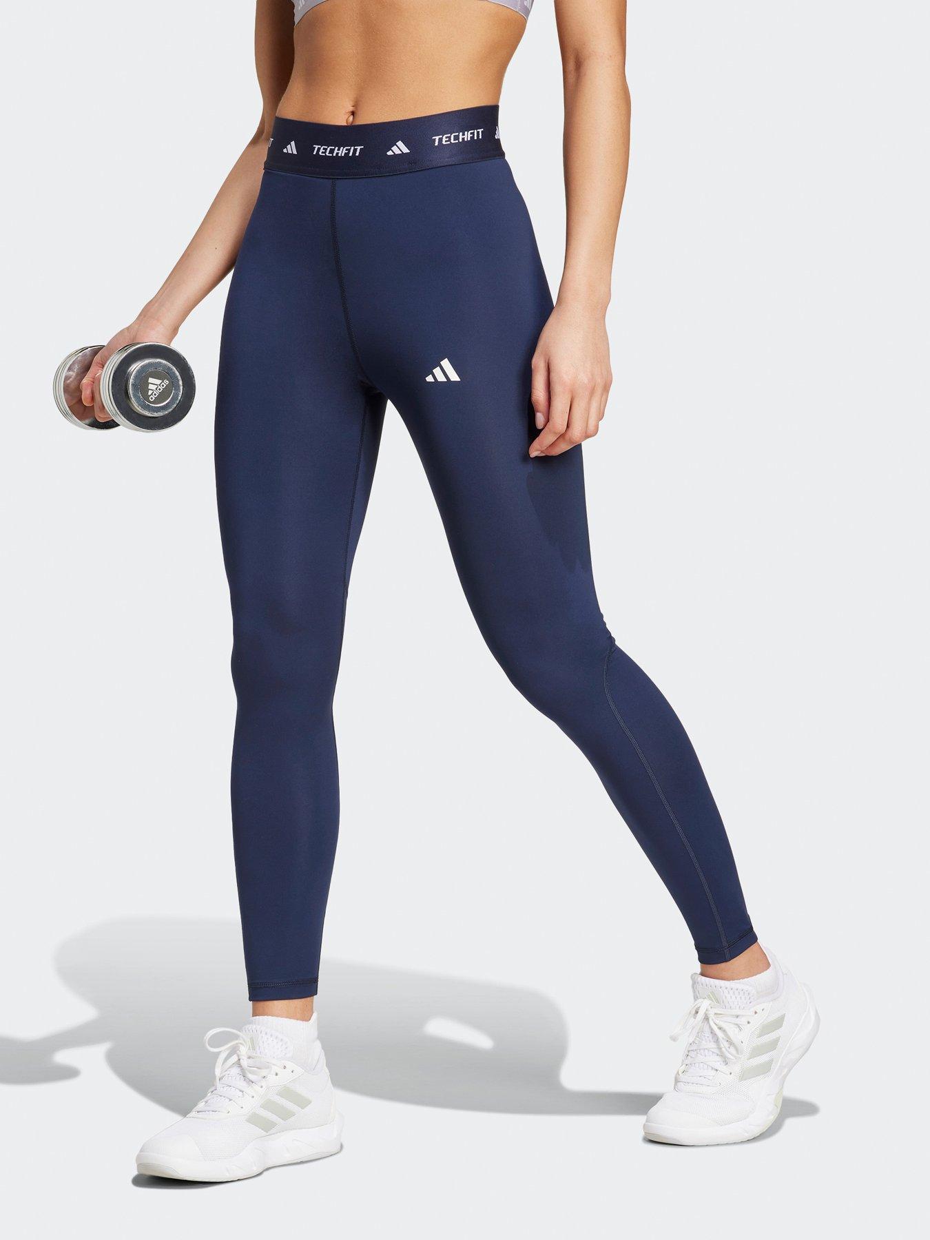 Image of adidas Womens Training Tech Fit 7/8 Tights - Navy