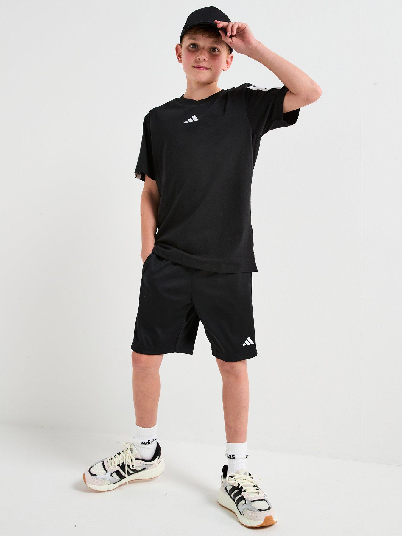 adidas Junior Boys Train Essentials Shorts - Black/White