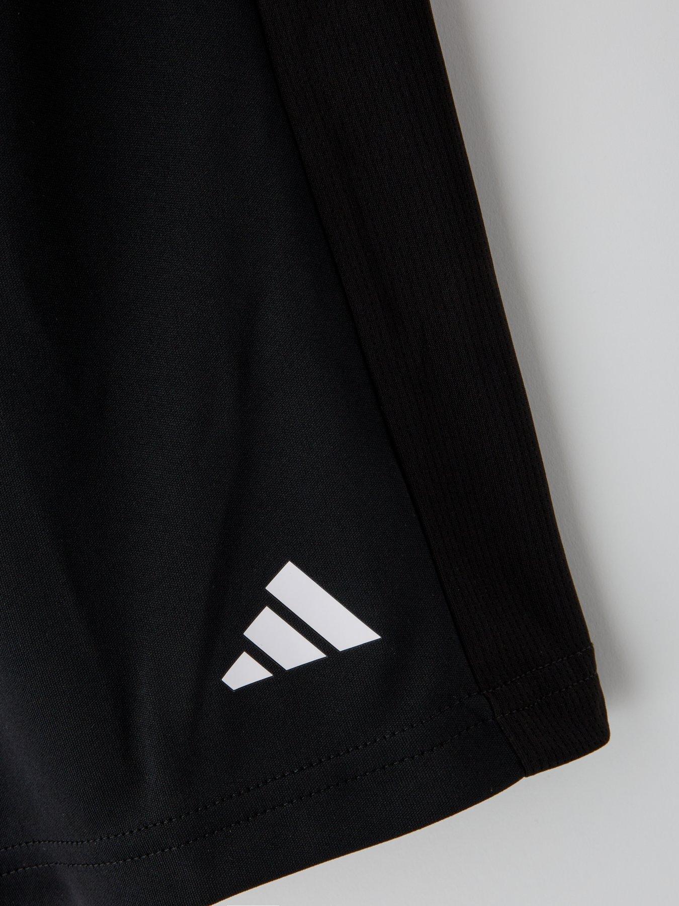 Image 3 of 4 of adidas Junior Boys Train Essentials Shorts - Black/White