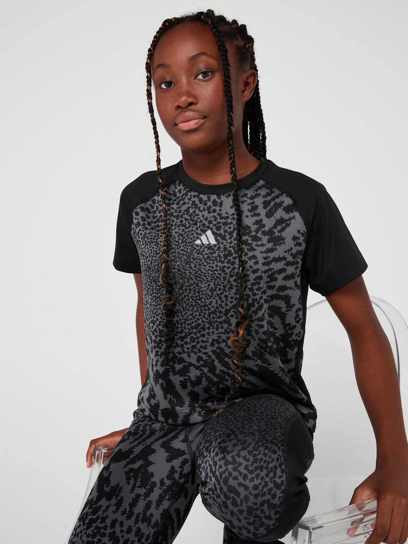 adidas-junior-girls-training-printed-t-shirt-multidetail