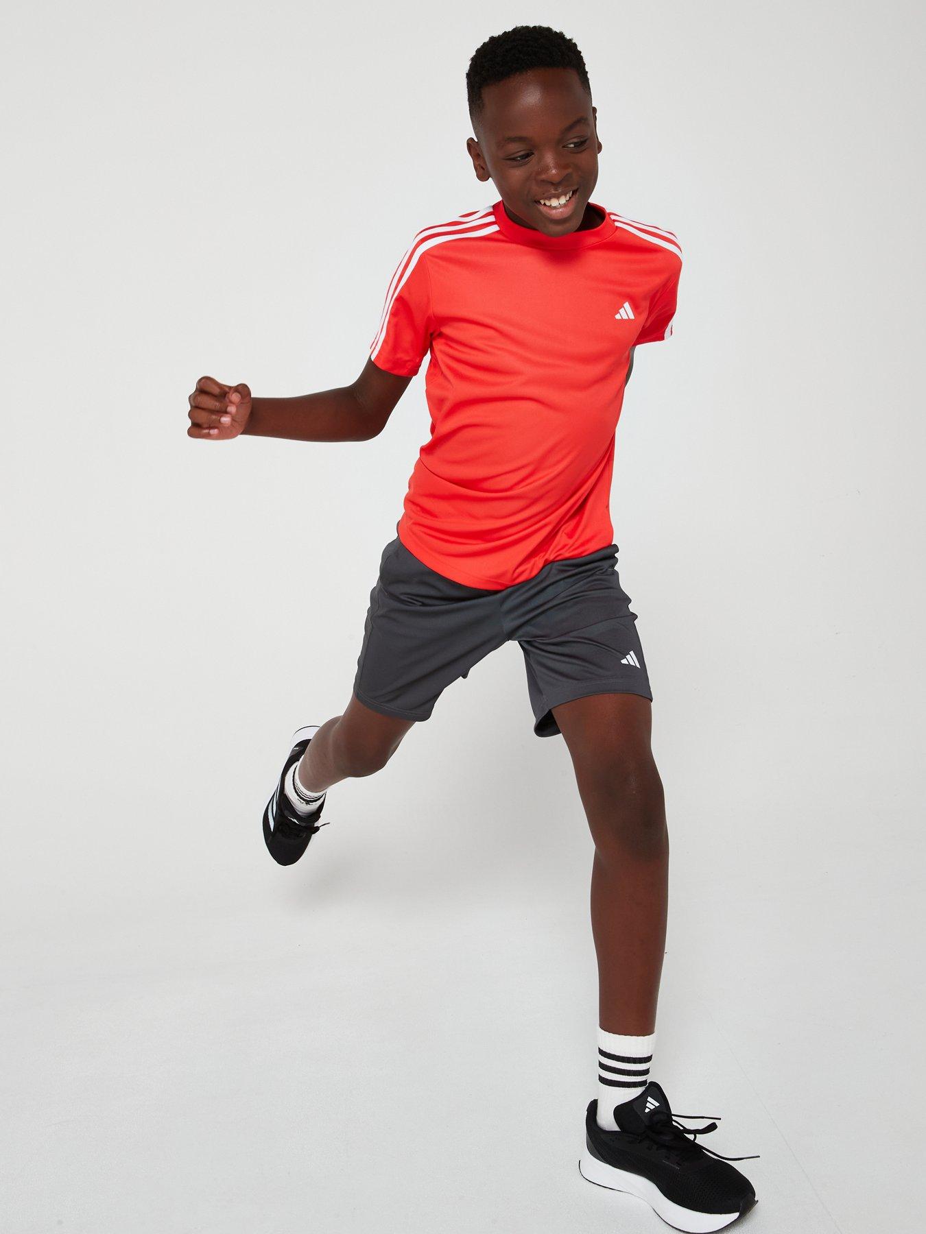 adidas-junior-boys-train-essentials-shorts-greydetail