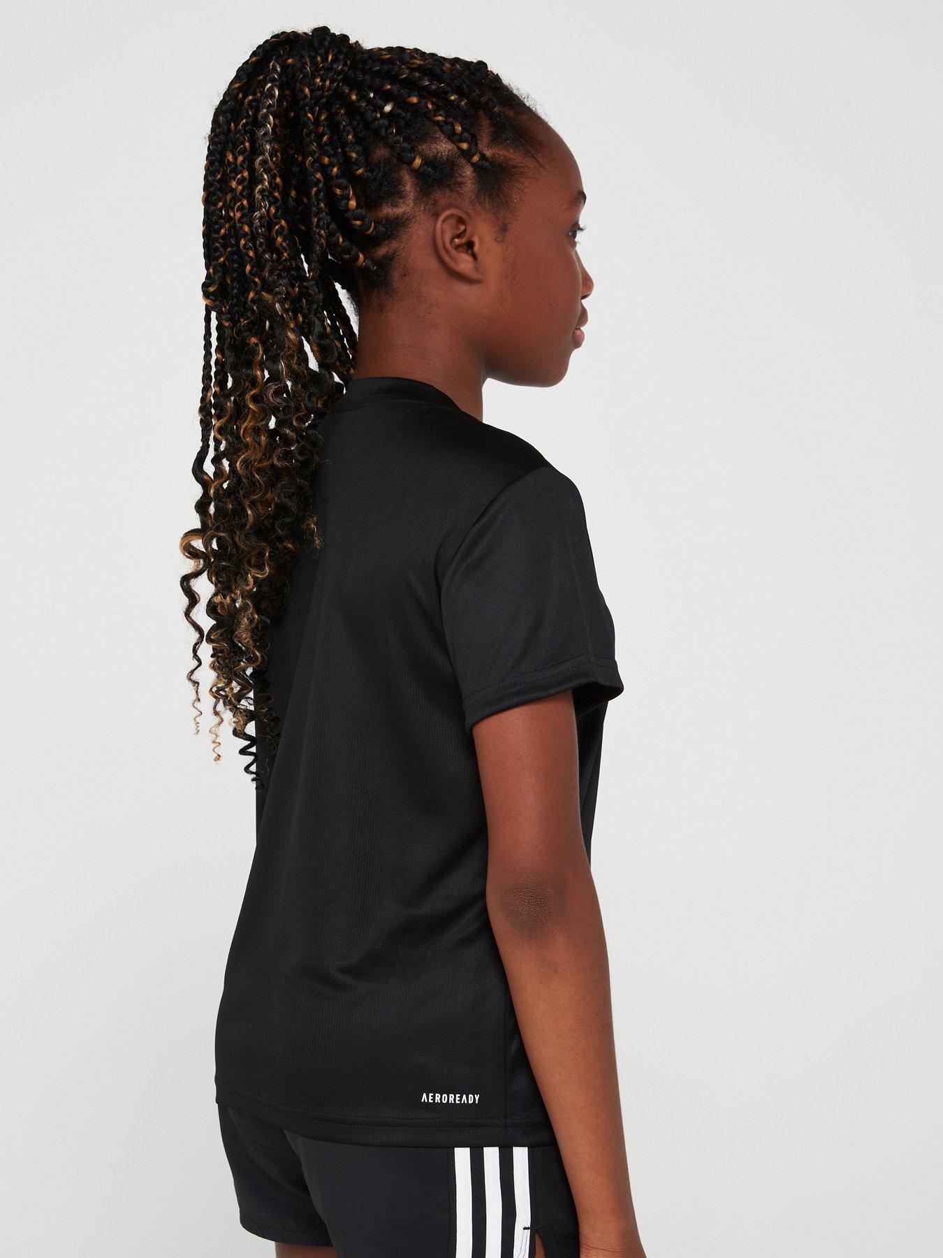 adidas-junior-girls-train-essentials-t-shirt-blackwhitestillFront