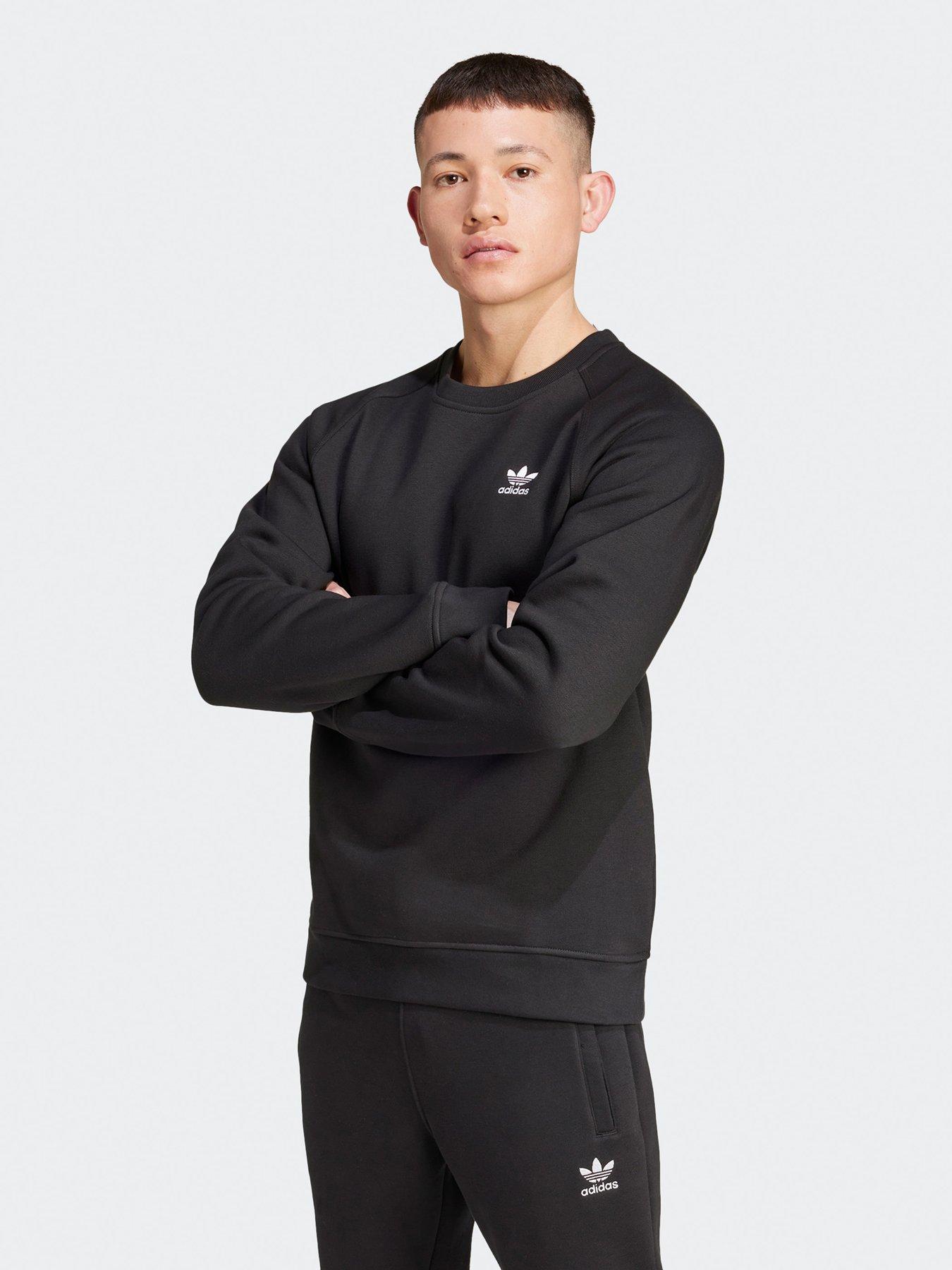 Image of adidas Originals Mens Essentials Crew - Black