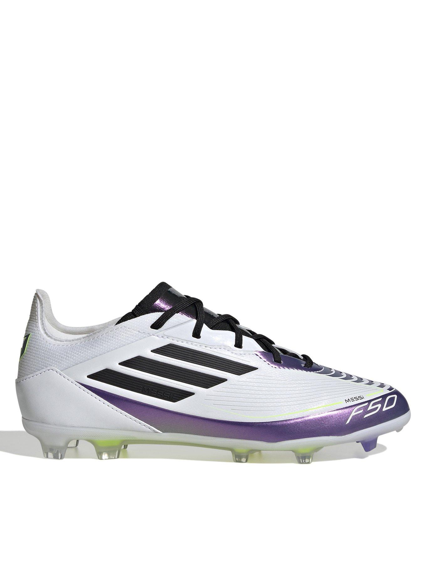 undefined Junior Messi F50 Pro Firm Ground Football Boots - White